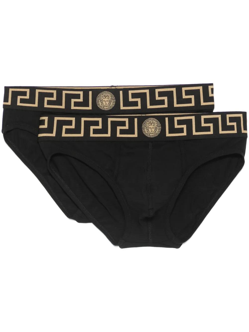 VERSACE Bi-Pack Cotton Briefs for Men