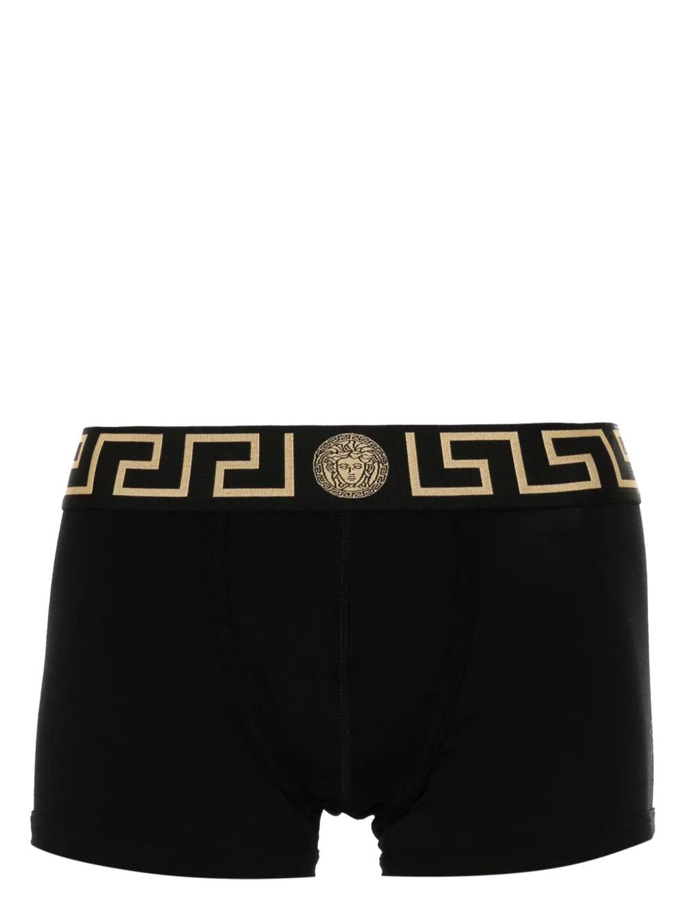 VERSACE Pack of Two Greek Stretch Cotton Boxers for Men