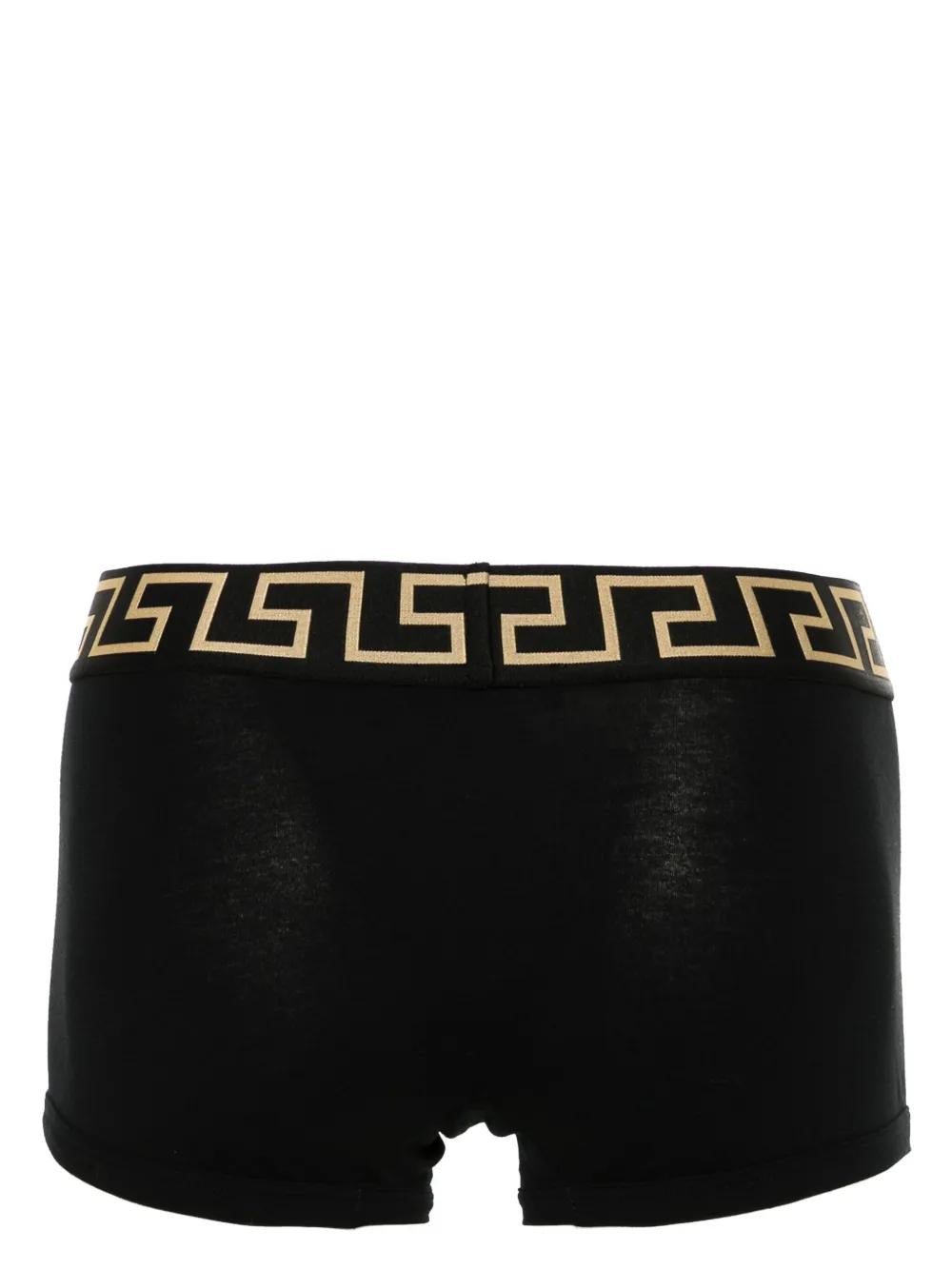 VERSACE Pack of Two Greek Stretch Cotton Boxers for Men