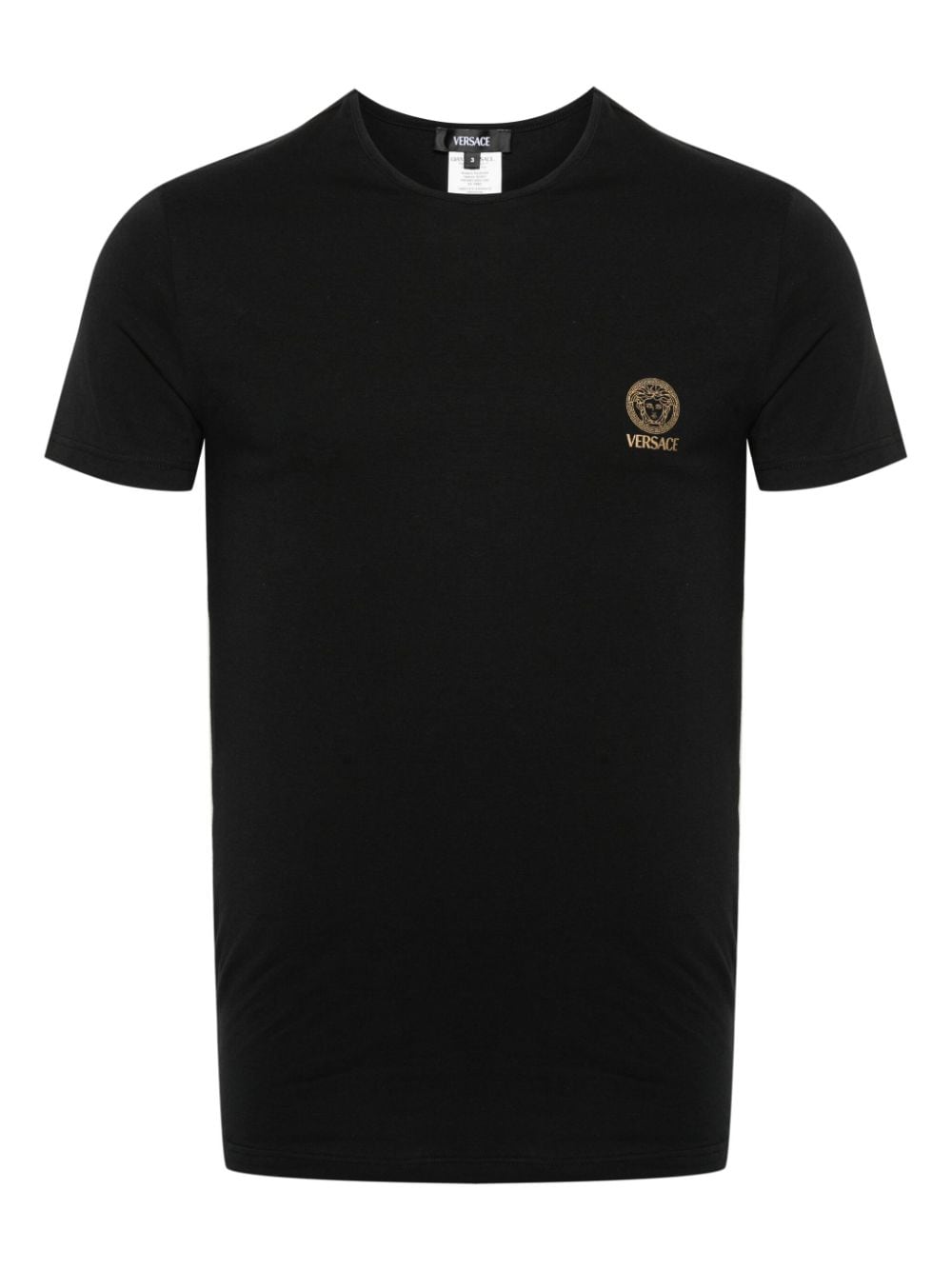 VERSACE Medusa Head Print Cotton T-Shirt - Bi Pack