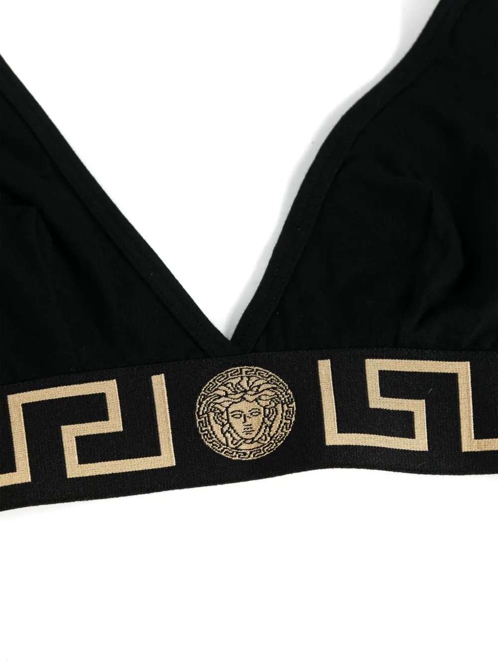 VERSACE Chic Bralette with Greek Border