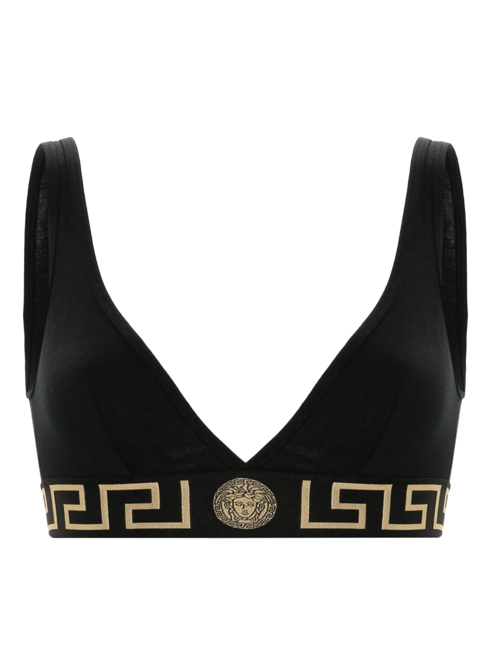 VERSACE Chic Bralette with Greek Border