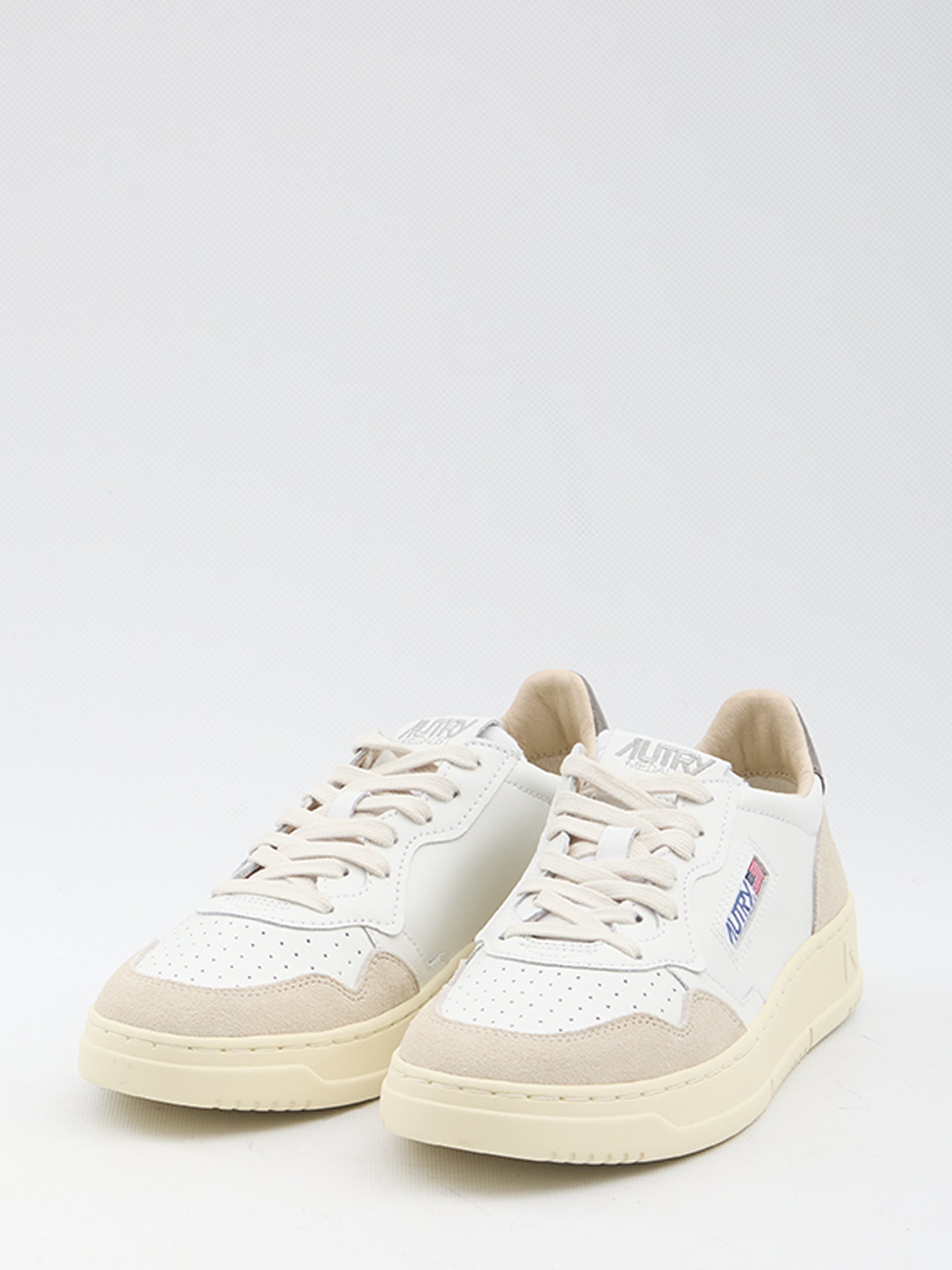 AUTRY Timeless Leather and Suede Low-Top Sneakers - 2.5-3.5 cm Sole Height