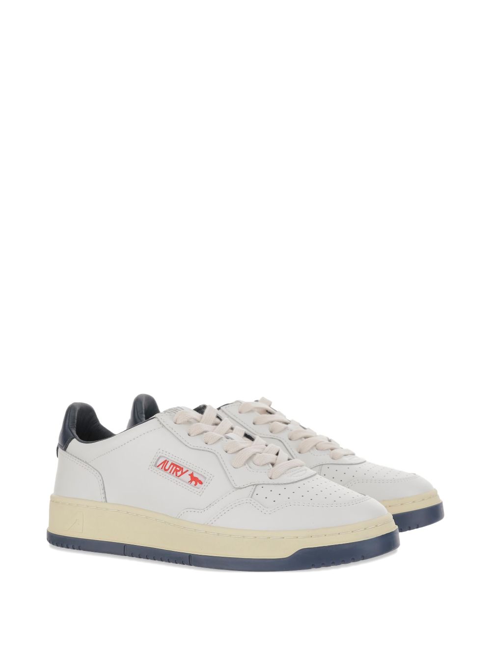 AUTRY X MAISON KITSUNÉ Classic Low-Top Sneakers with Padded Collar
