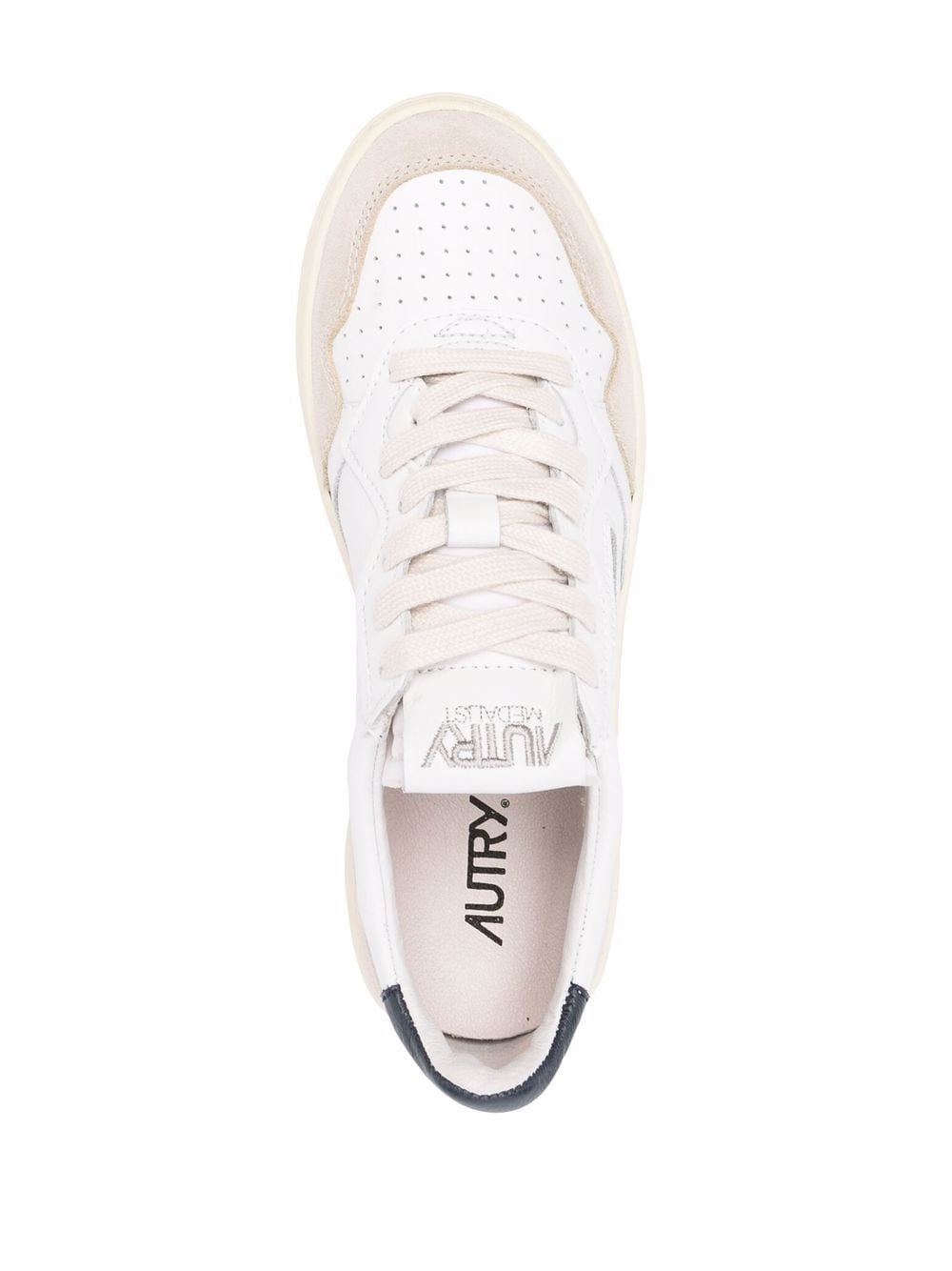 AUTRY Classic Leather Sneakers with Logo Patch for Women