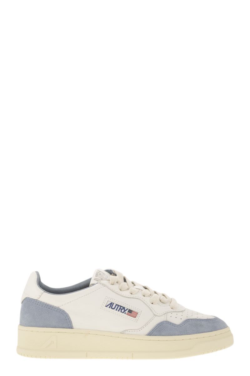 AUTRY Low-Profile Leather and Suede Sneakers