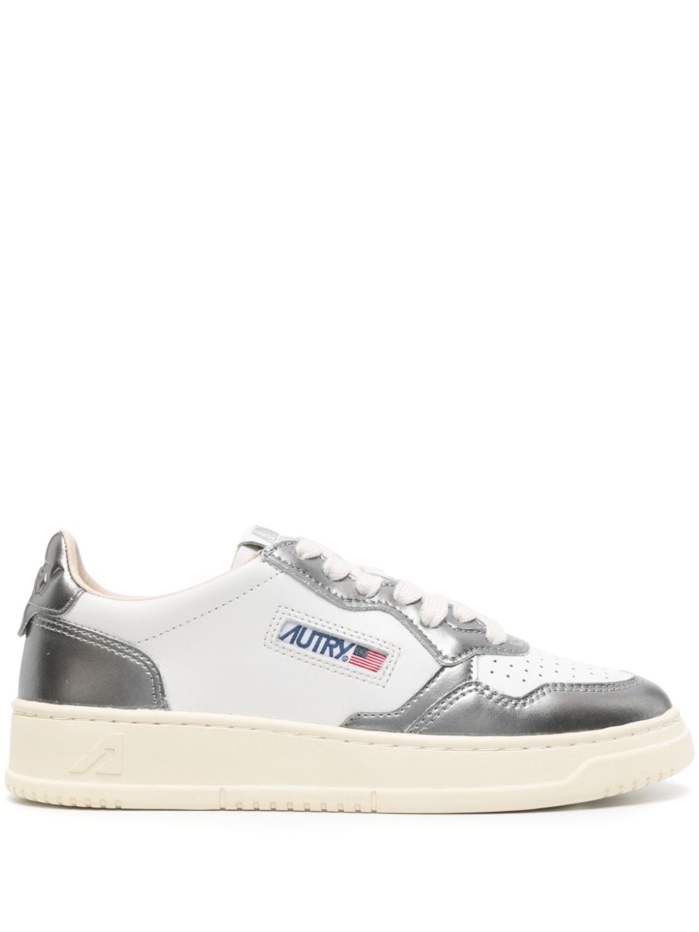 AUTRY Low-Top Sneaker with Contrasting Inserts