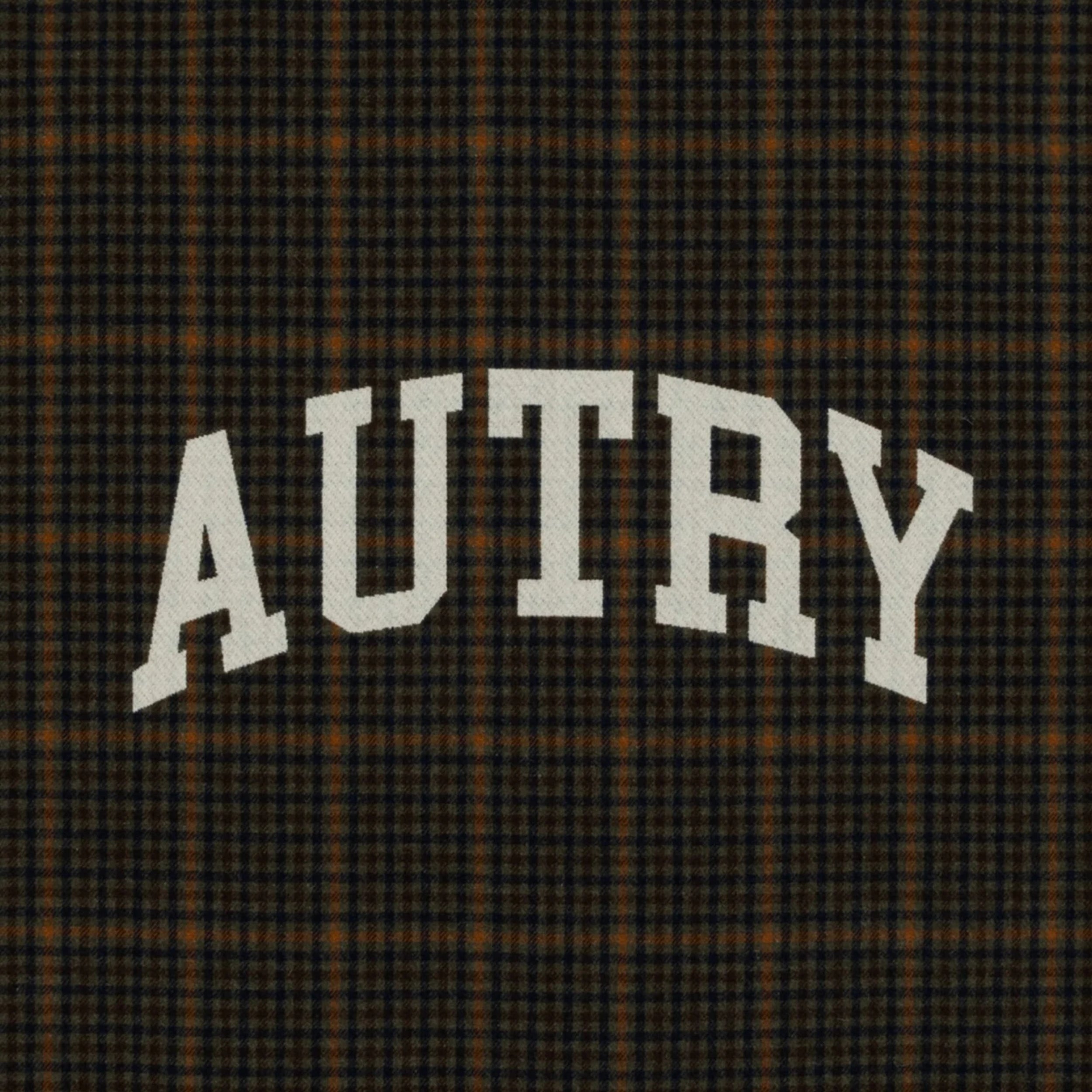 AUTRY Blanket Check with Maxi Logo Unisex - 130 x 130 cm