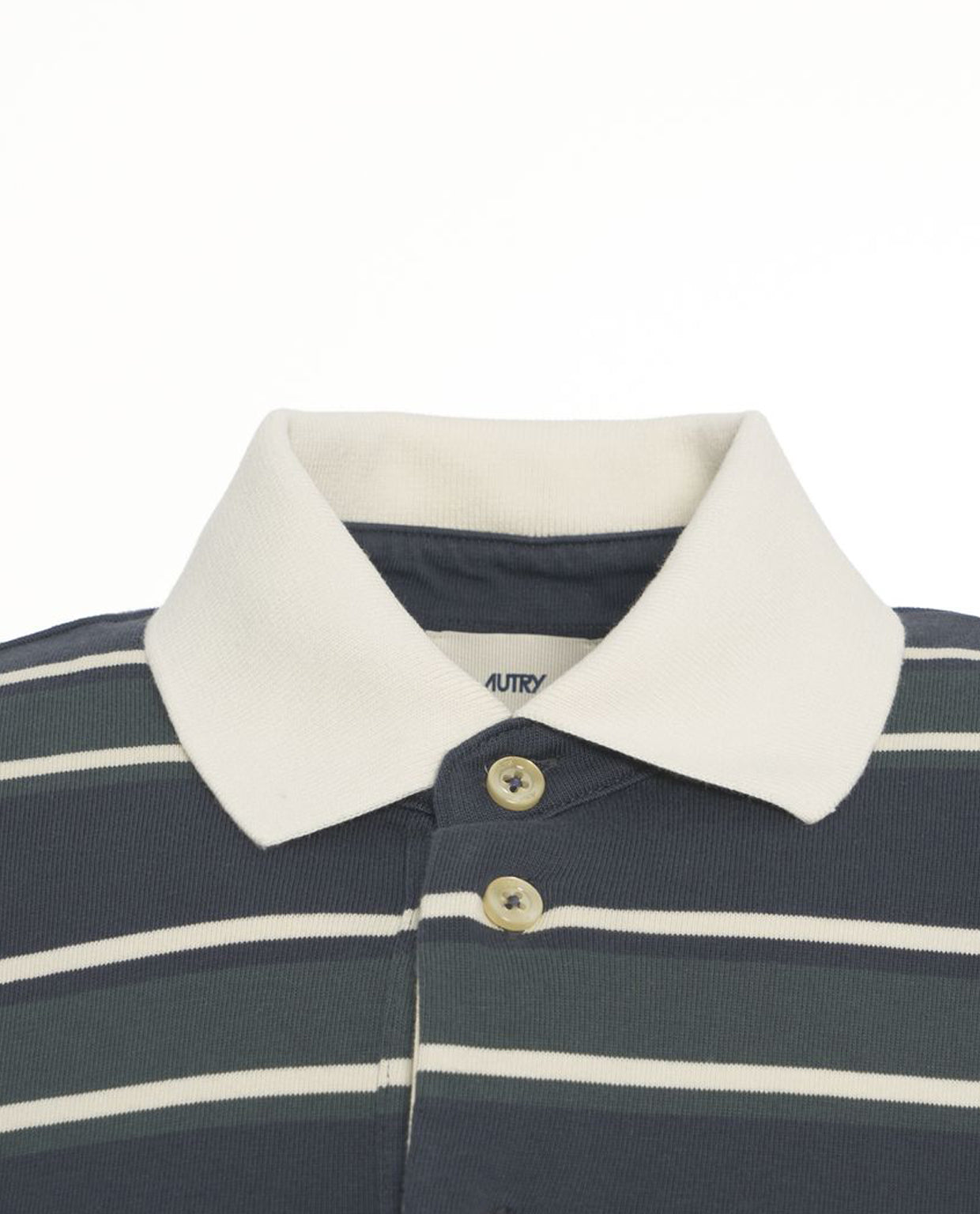 AUTRY Classic Striped Long Sleeve Polo