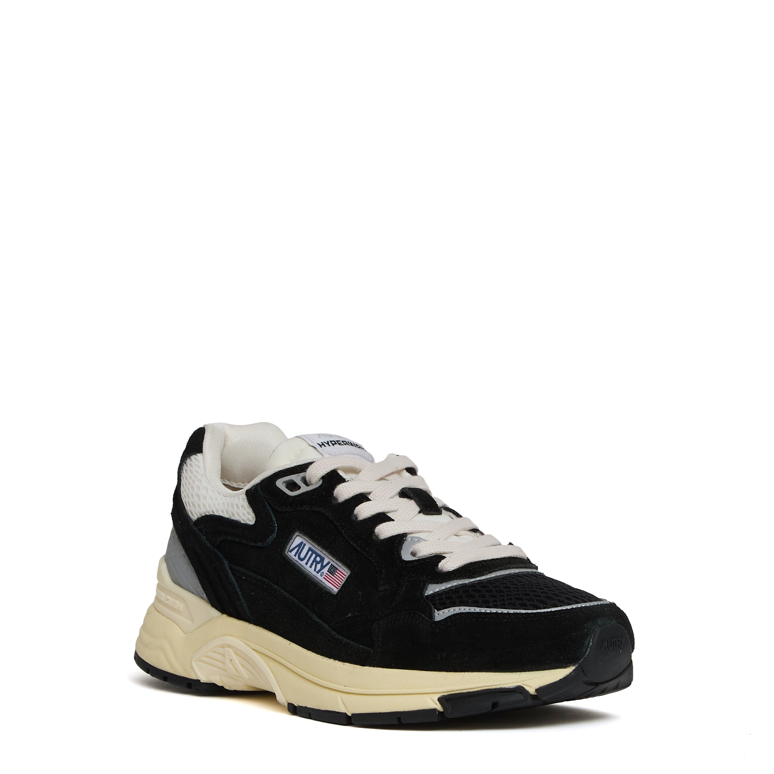 AUTRY Hyperway Sneaker in Mesh and Suede 3.5cm Sole Height