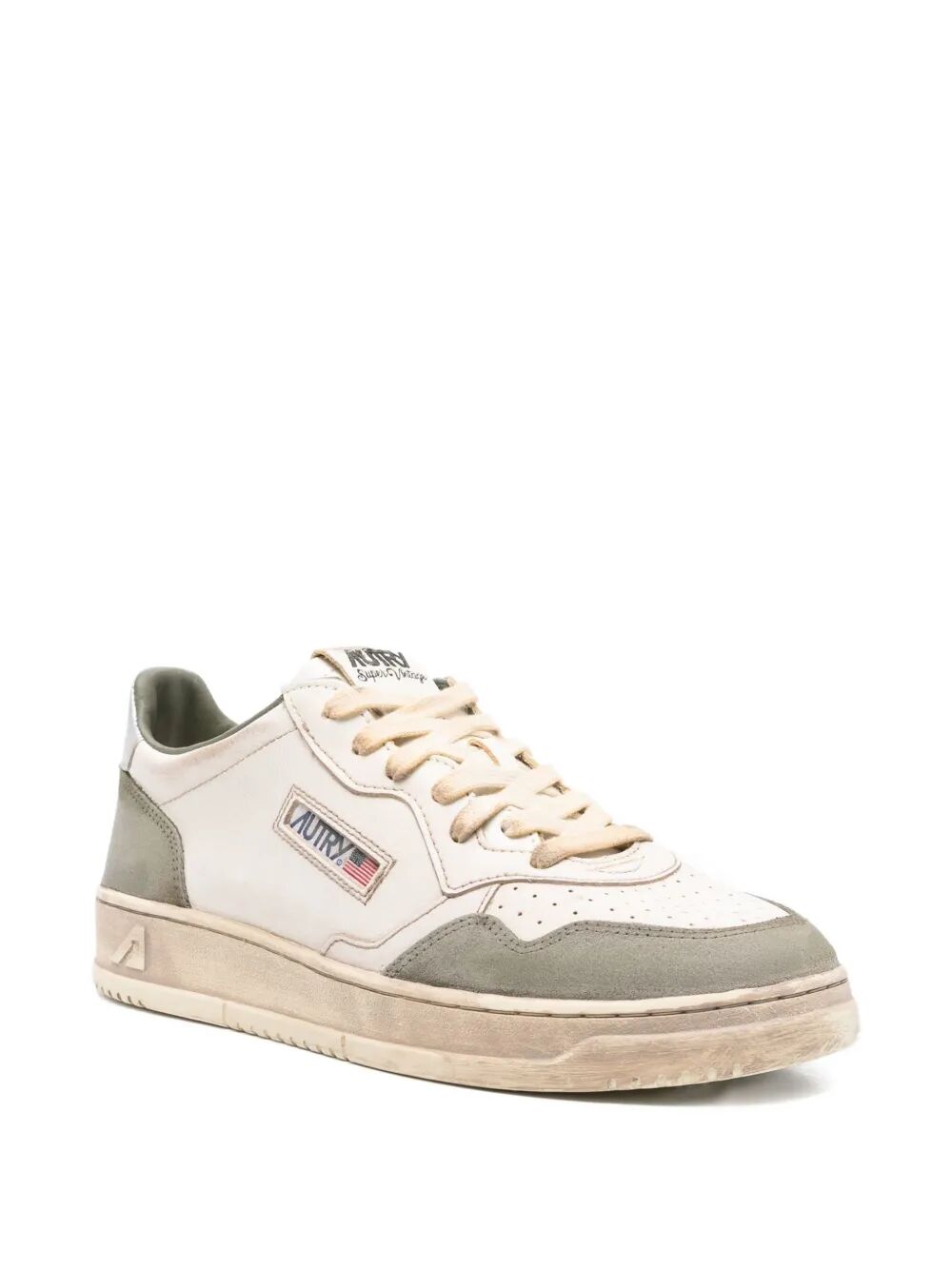 AUTRY Vintage Low Suede Sneakers for Men