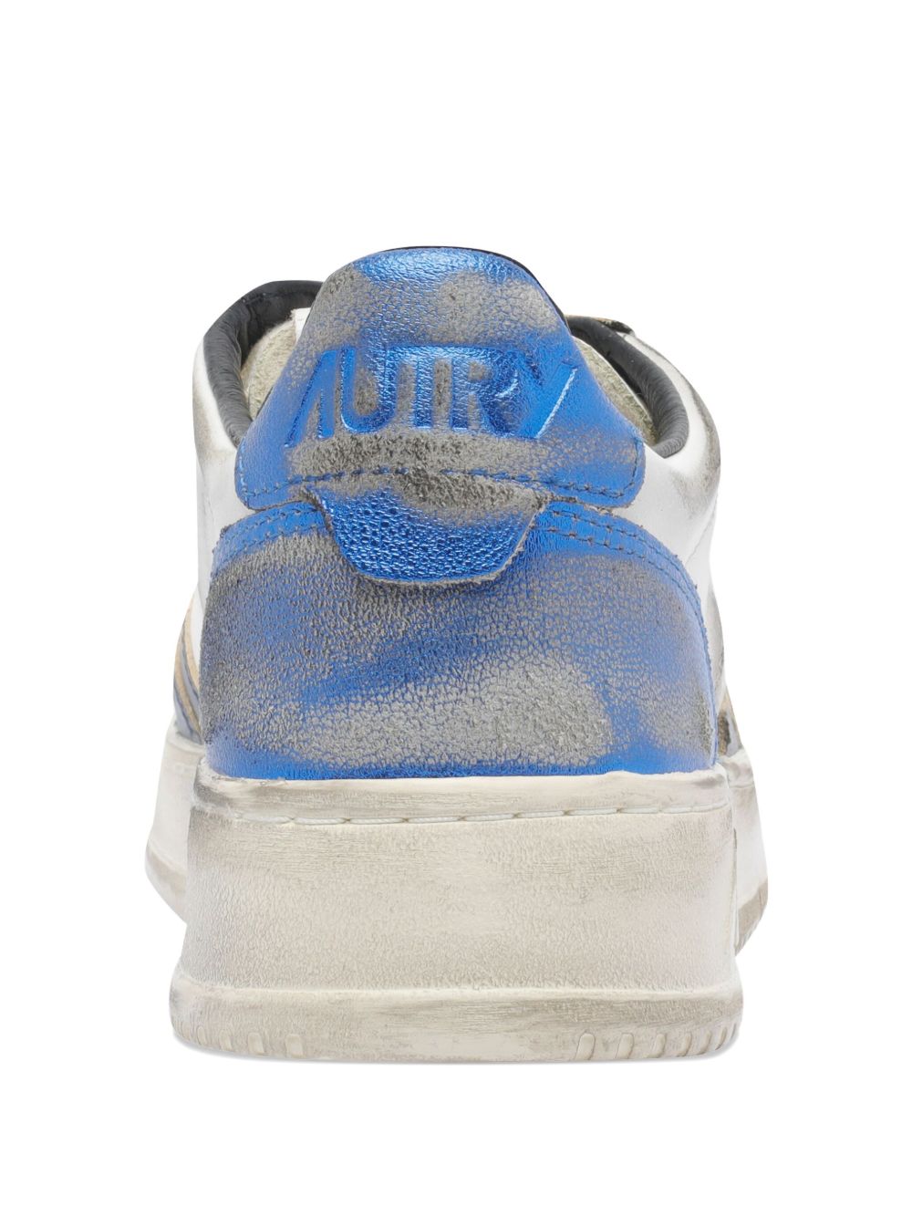 AUTRY Distressed Leather Logo Sneakers for Men