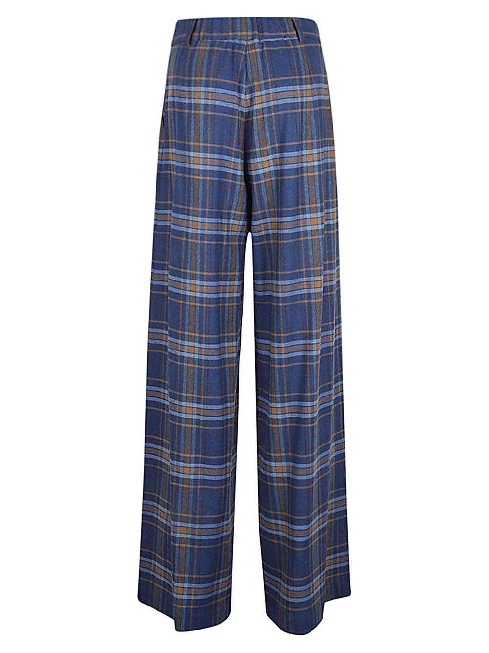 NIU Wide Leg Checkered Design Trousers
