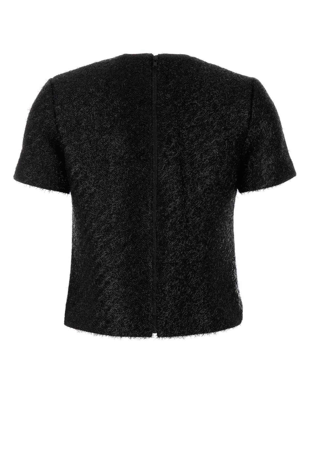 SELF-PORTRAIT Chic Polyester Blend Tinsel Boucle Loop Top