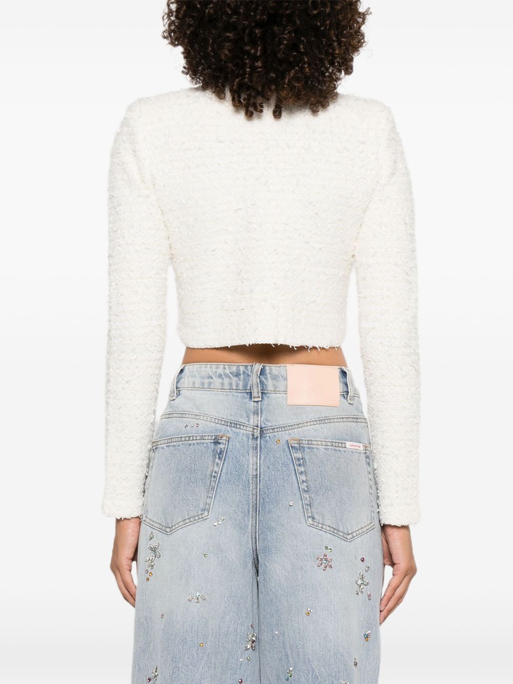 SELF-PORTRAIT Elegant Crystal Embellished Sweater