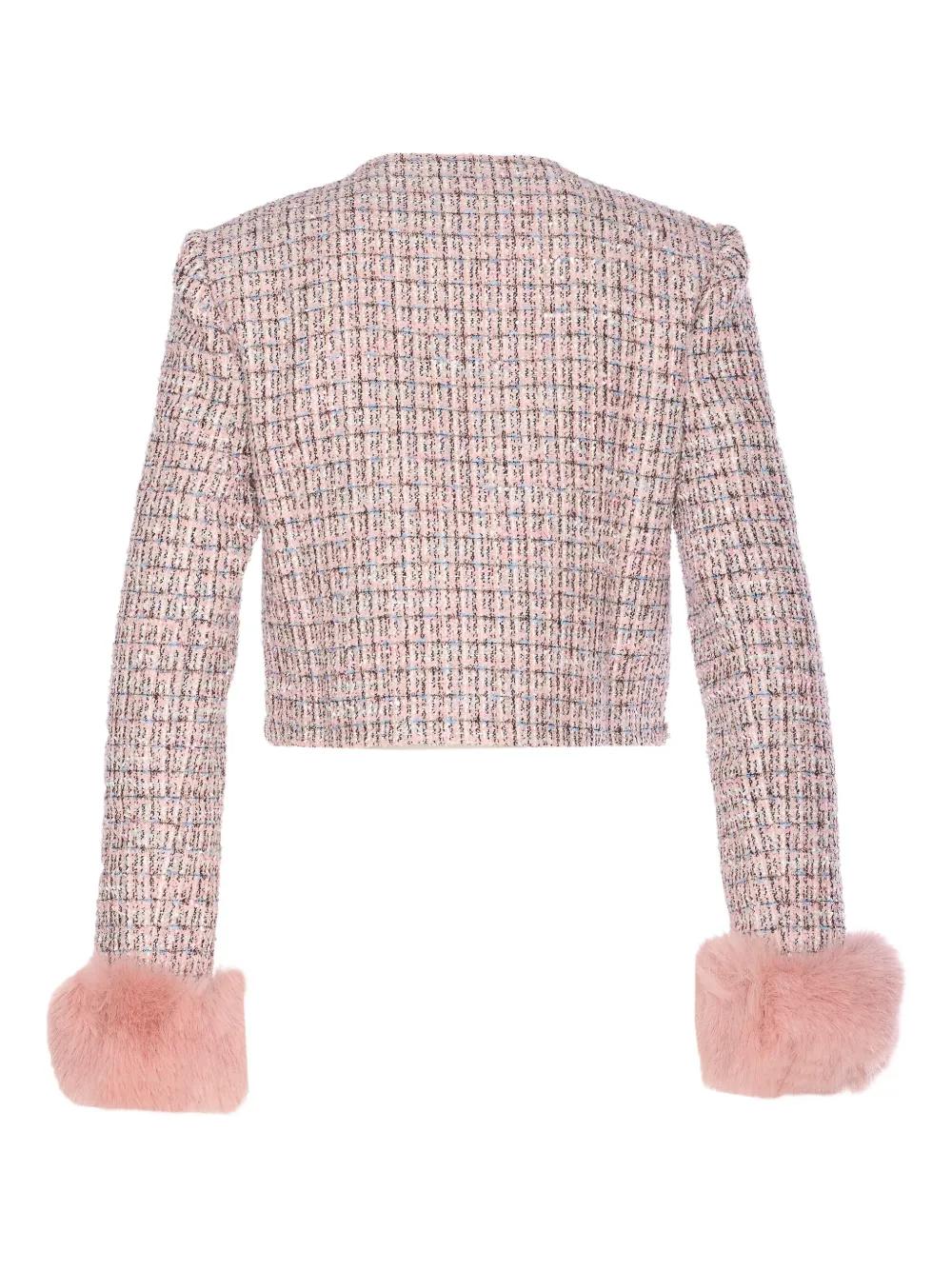 SELF-PORTRAIT Crystal-Embellished Tweed Jacket
