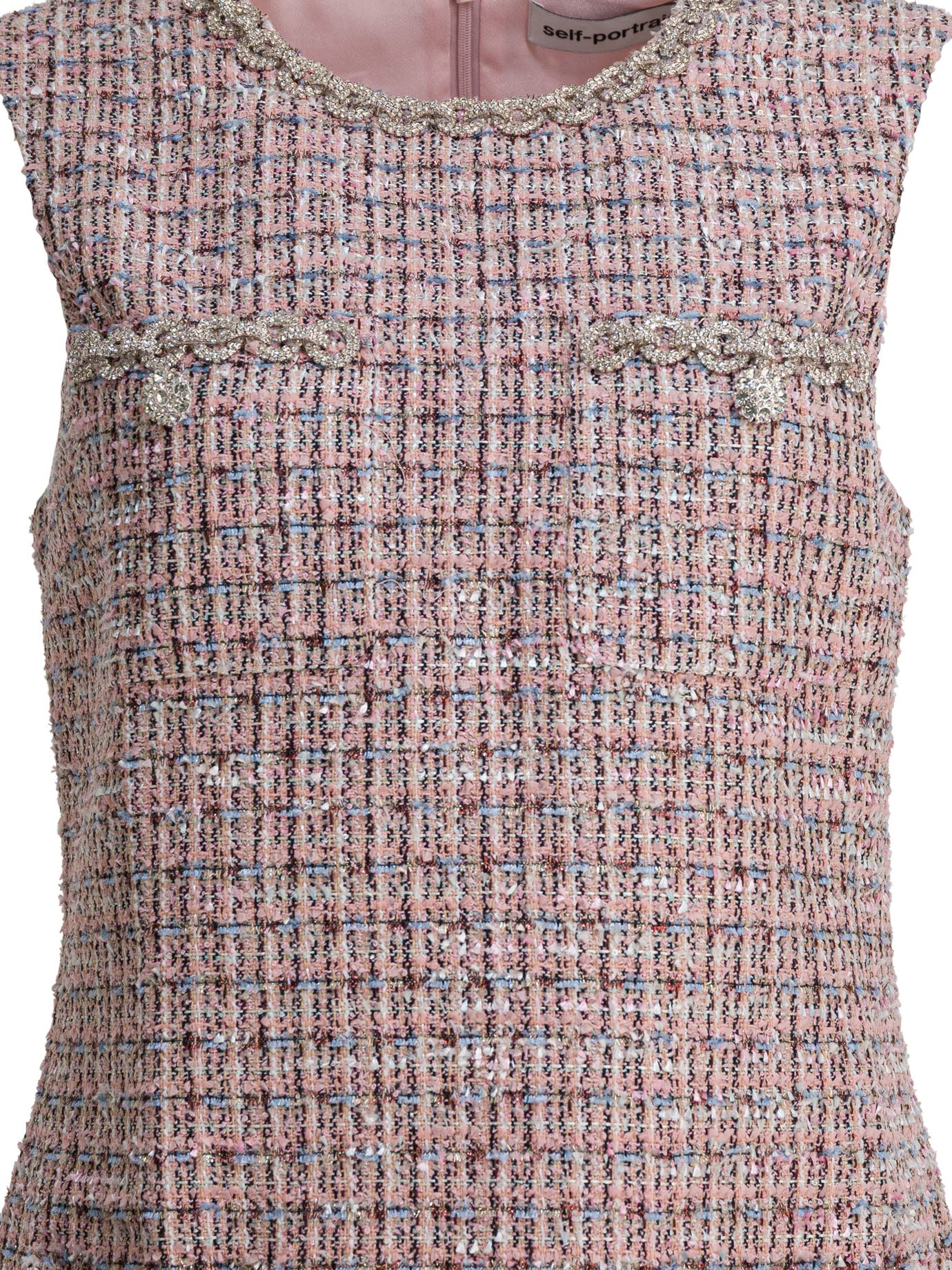 SELF-PORTRAIT Sleeveless Bouclé Mini Dress Size 8