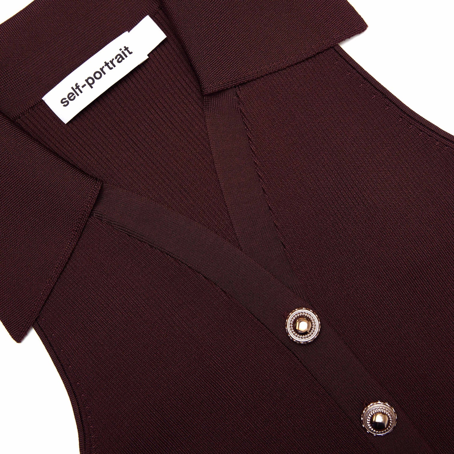 SELF-PORTRAIT Rhinestone Mesh Maxi Dress - Size 6