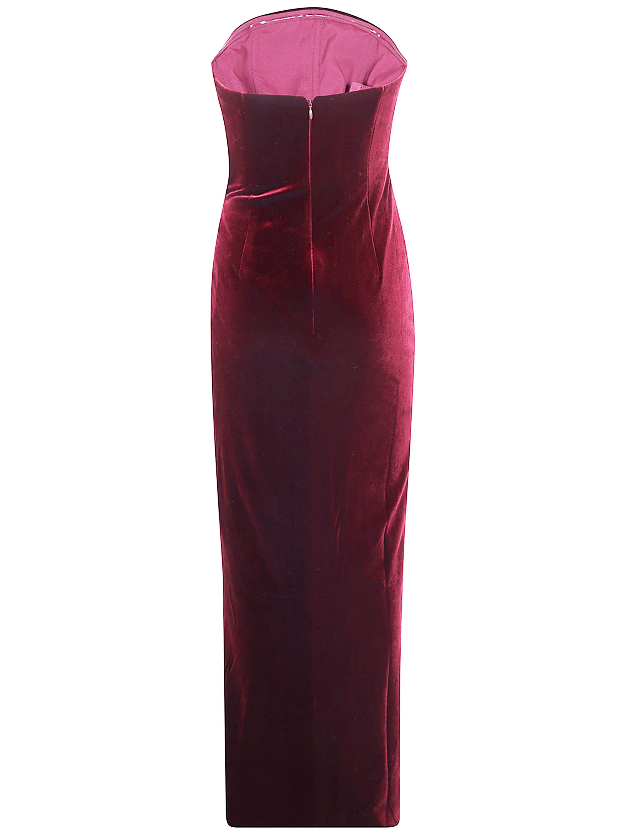SELF-PORTRAIT Velvet Bandeau Maxi Dress