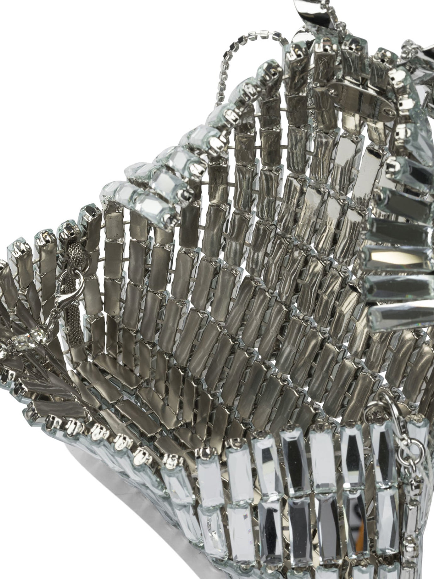 SELF-PORTRAIT Mini Crossbody Handbag with Crystal Bow