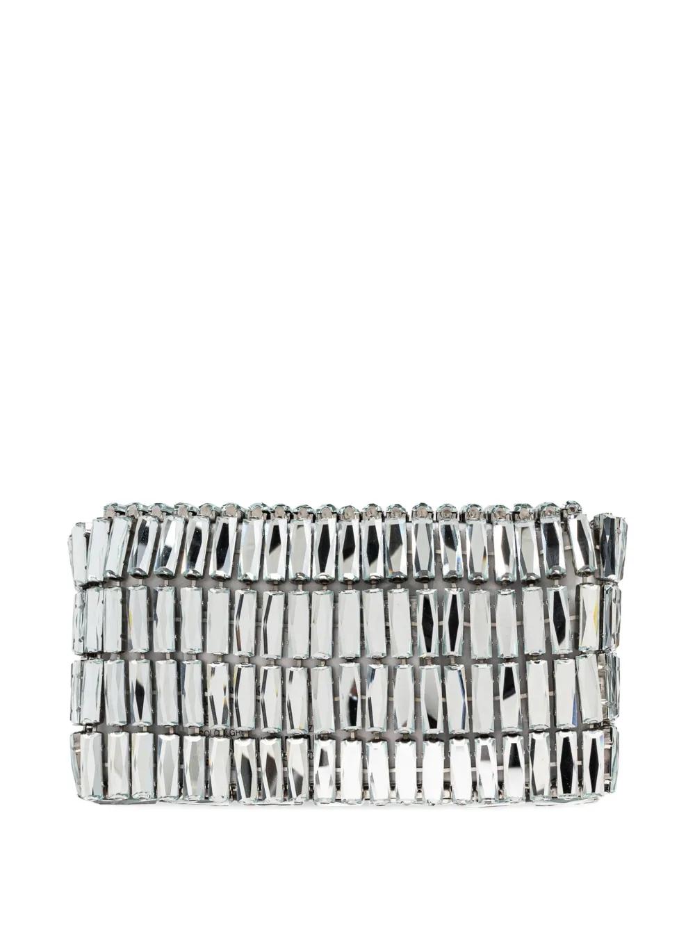 SELF-PORTRAIT Mini Clutch Handbag with Bow Embellishment