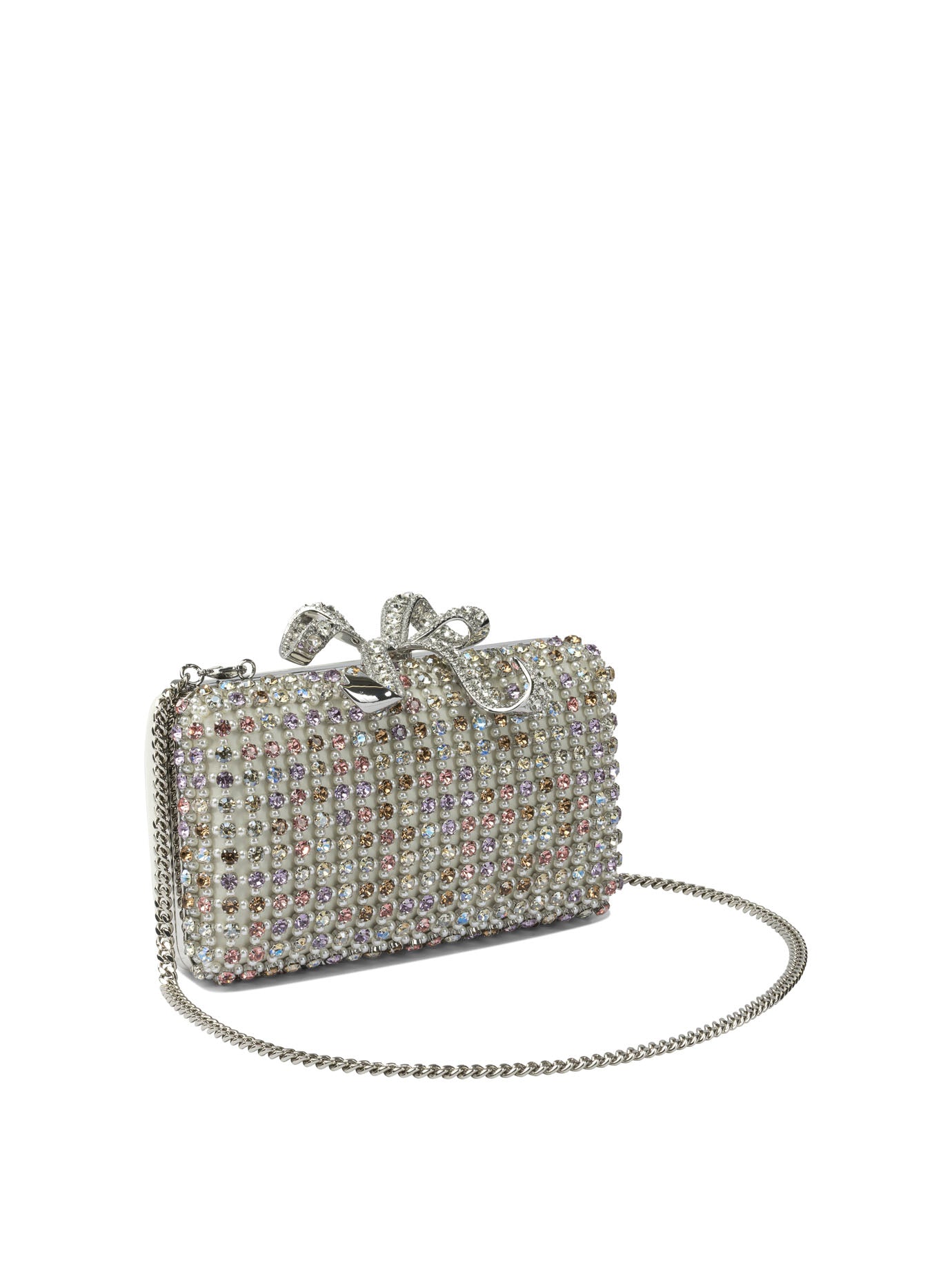 SELF-PORTRAIT Mini Multi-Crystal Shoulder Handbag