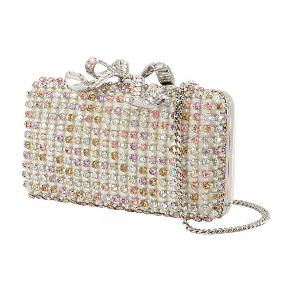 SELF-PORTRAIT Mini Crystal Chainmail Clutch