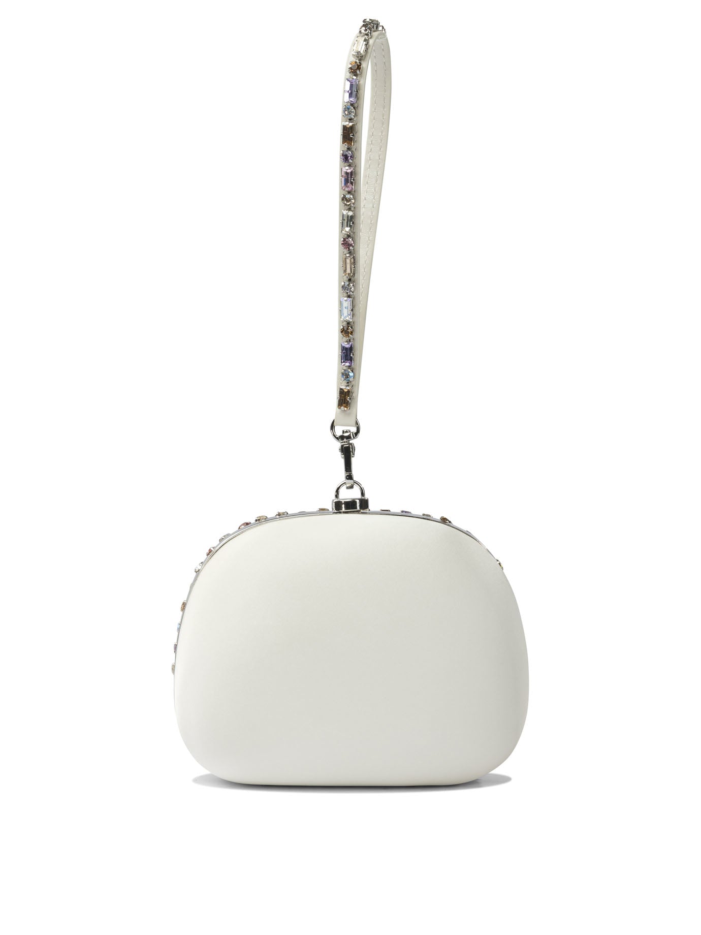 SELF-PORTRAIT Mini Crystal Mesh Clutch