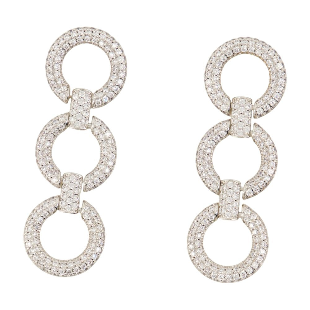 SELF-PORTRAIT Crystal Link Mini Earrings