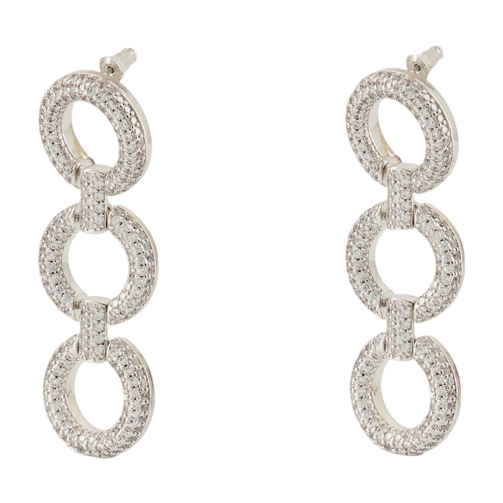 SELF-PORTRAIT Crystal Link Mini Earrings