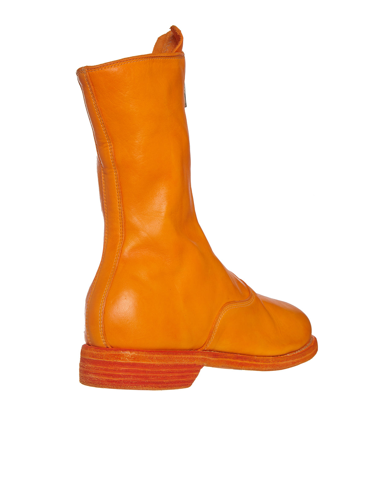 GUIDI Women's Leather Ankle Boots with Front Zip