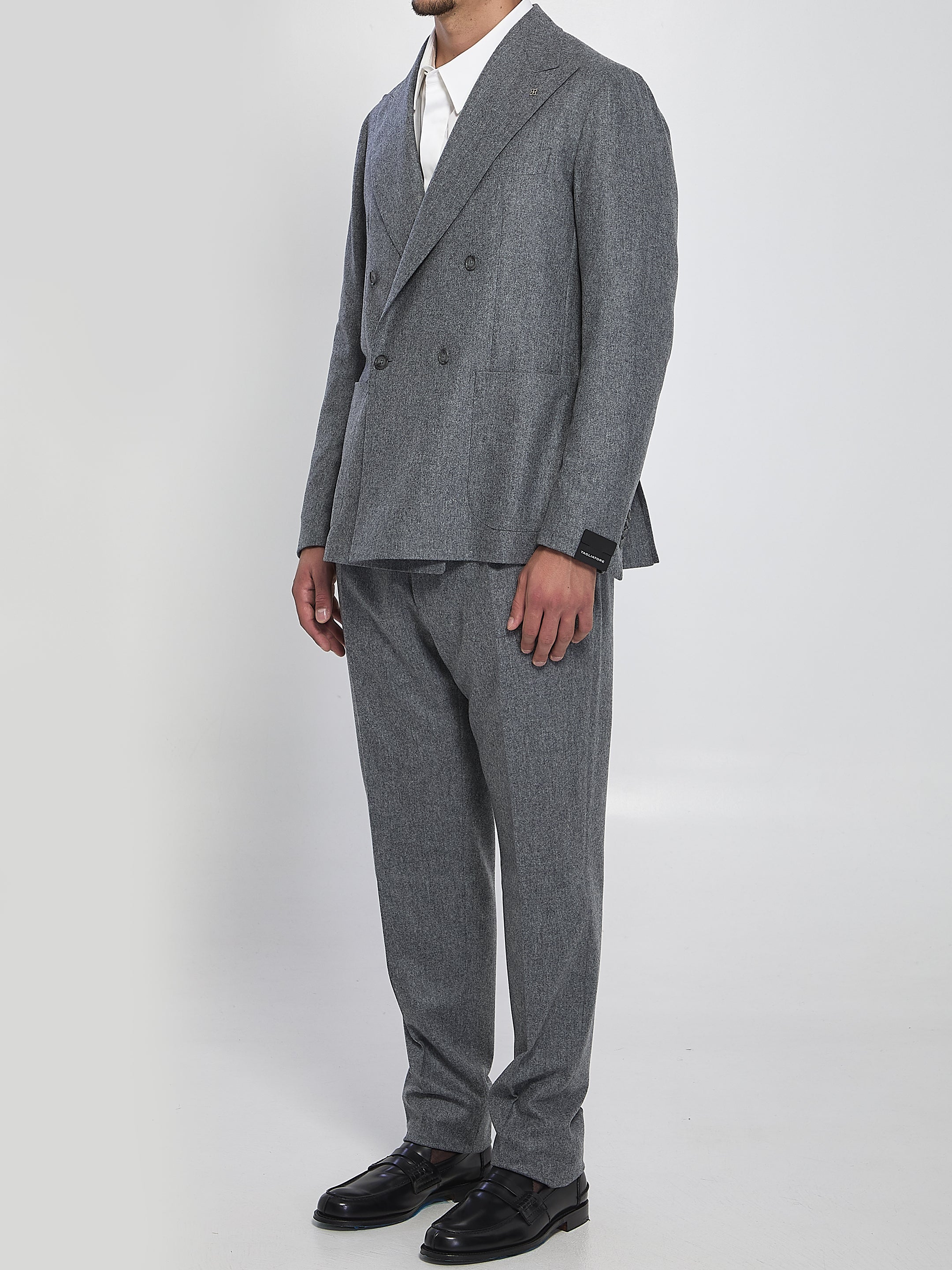 TAGLIATORE Double-Breasted Two-Piece Suit - Size 52 IT