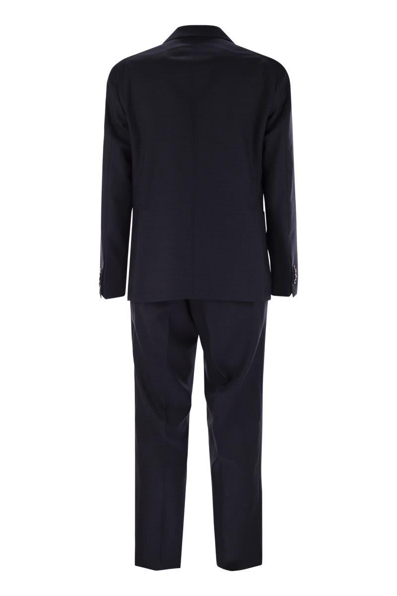 TAGLIATORE Double-Breasted Virgin Wool Suit