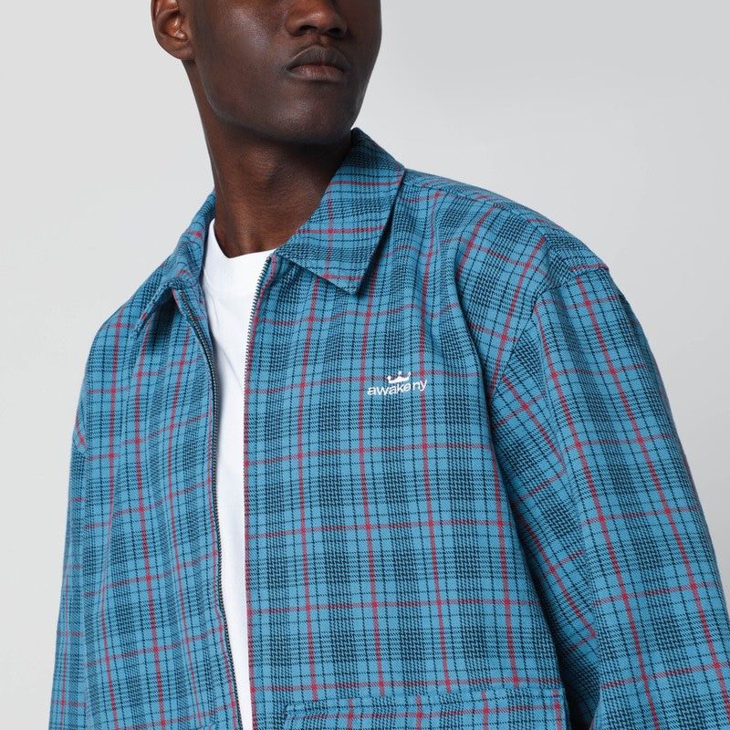 AWAKE NY Men's Zip-Up Overshirt with Logo