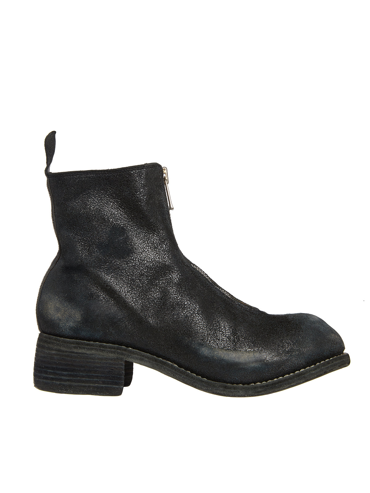 GUIDI Front Zip Leather Boots for Women
