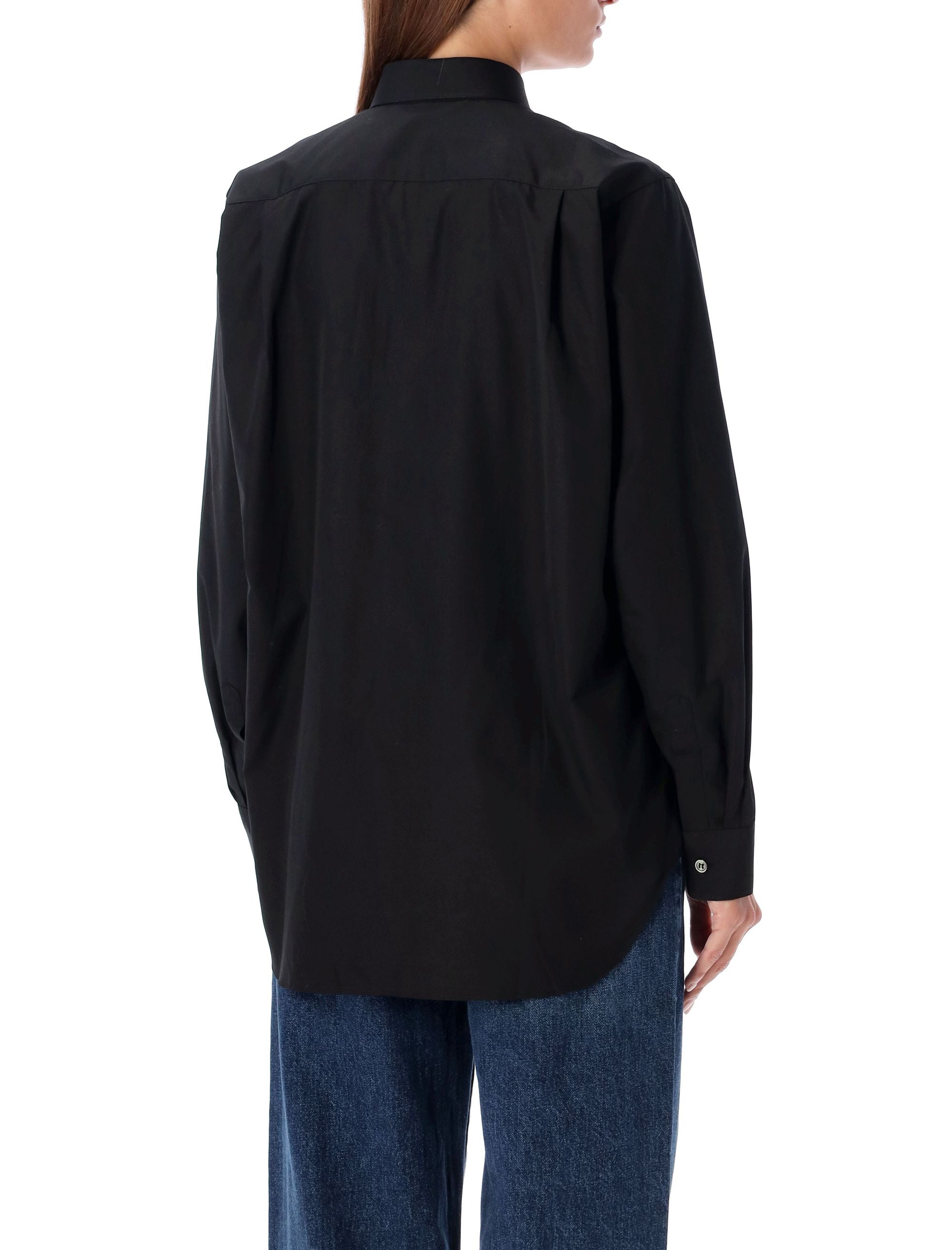 COMME DES GARÇONS PLAY Heart Patch Shirt - Men's Long Sleeve (S, L Available)