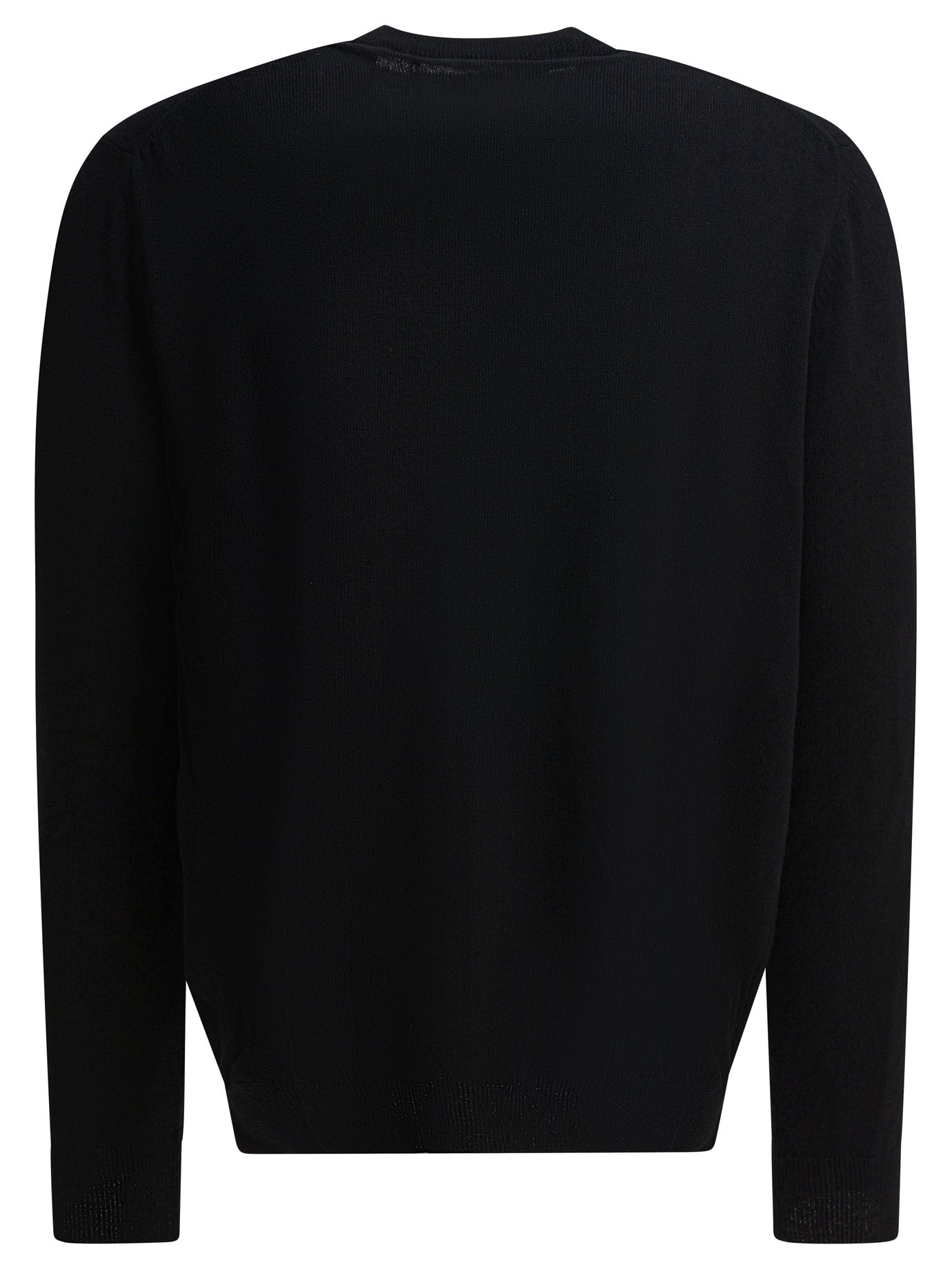 COMME DES GARÇONS PLAY Wool Cardigan with Embroidered Logo - Regular Fit