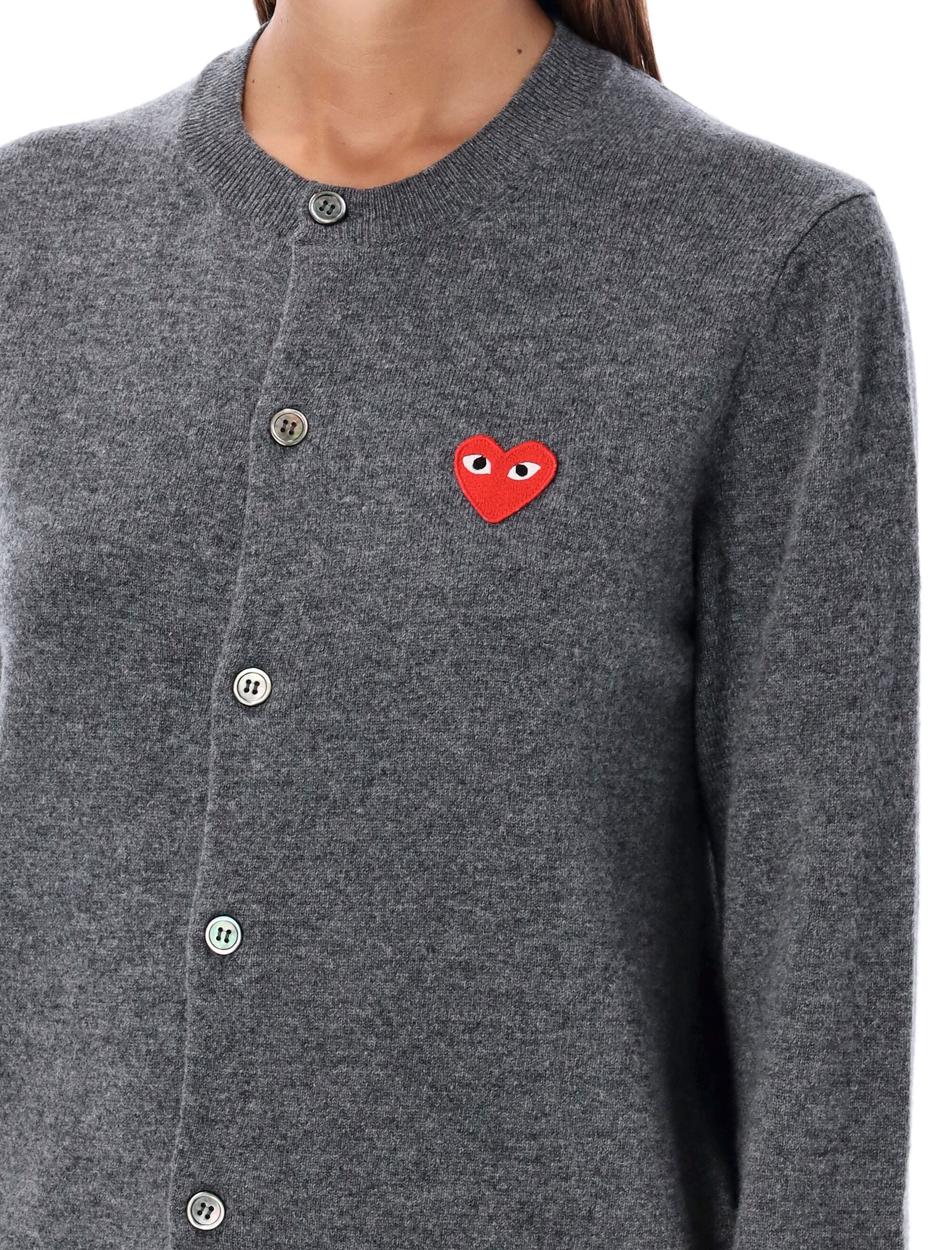 COMME DES GARÇONS PLAY Heart Patch Cardigan