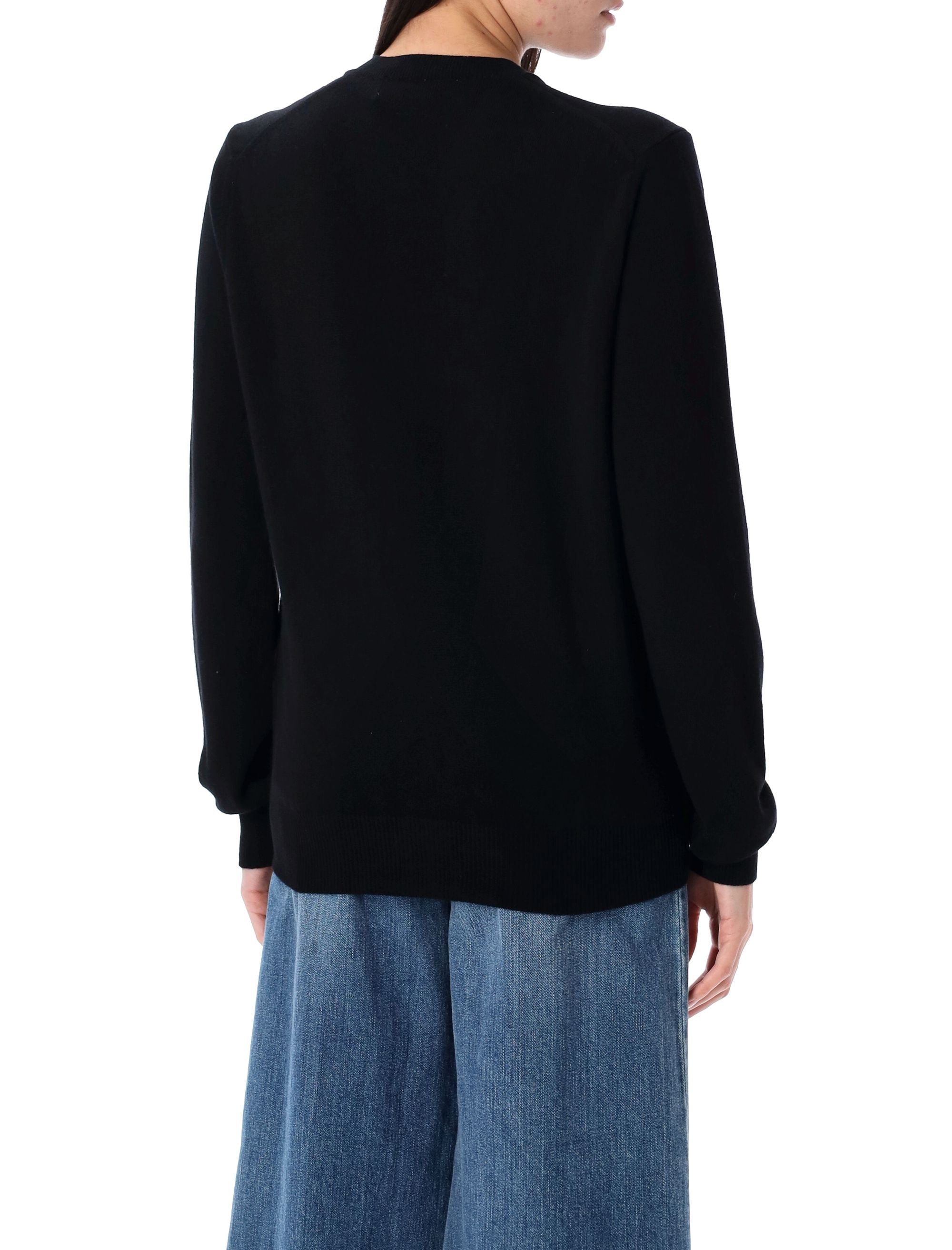 COMME DES GARÇONS PLAY Heart Patch Slim Fit Cardigan (Sizes S-L)