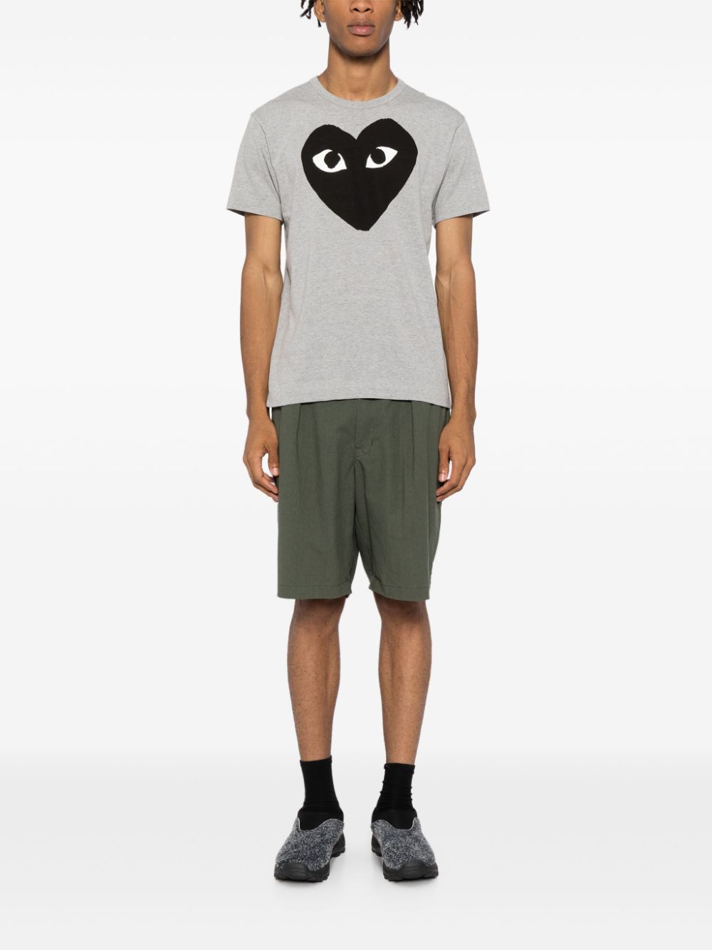 COMME DES GARÇONS Signature Heart Print Cotton T-Shirt - Men’s Standard Fit
