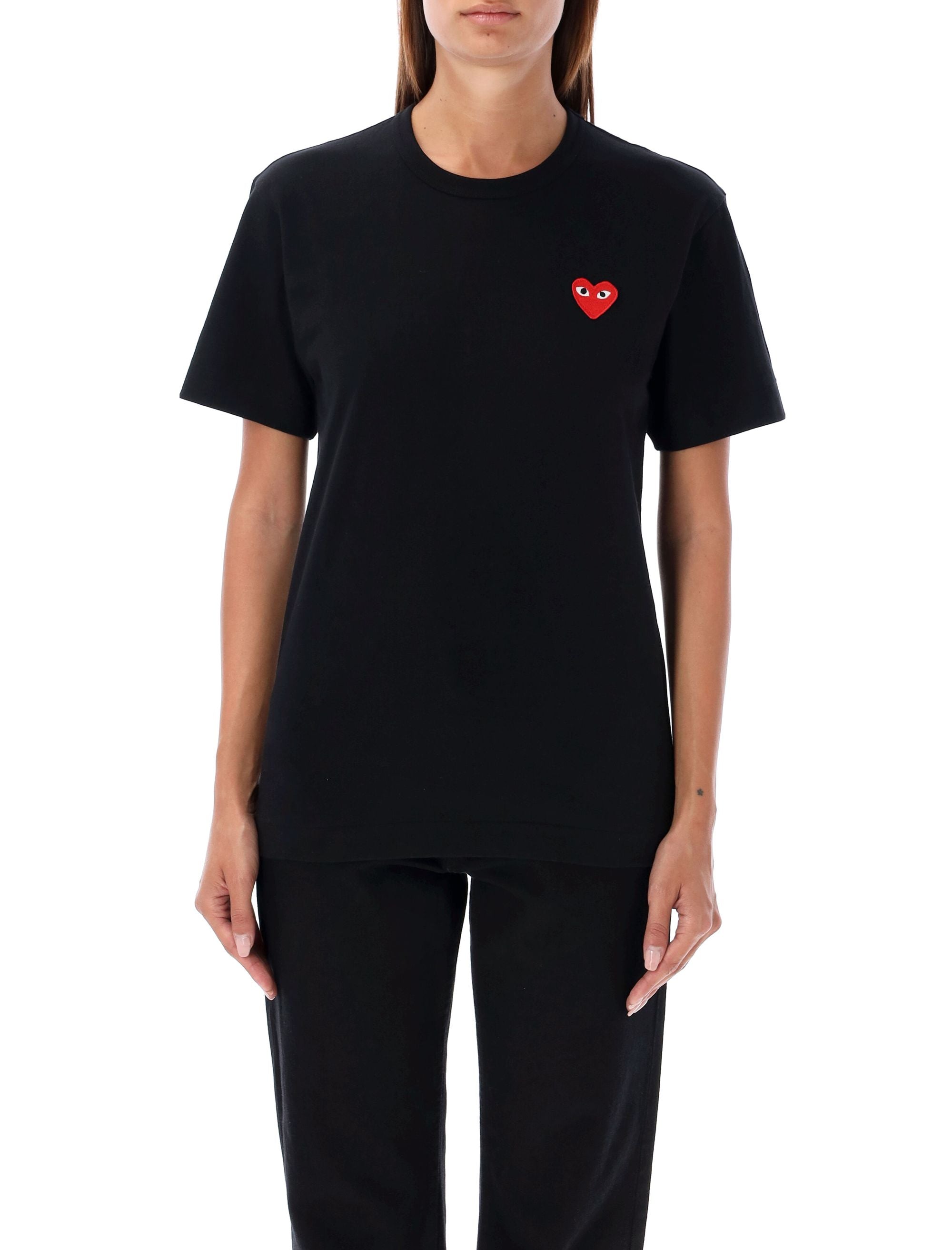 COMME DES GARÇONS PLAY Classic Heart Patch Tee - Men's Short Sleeve