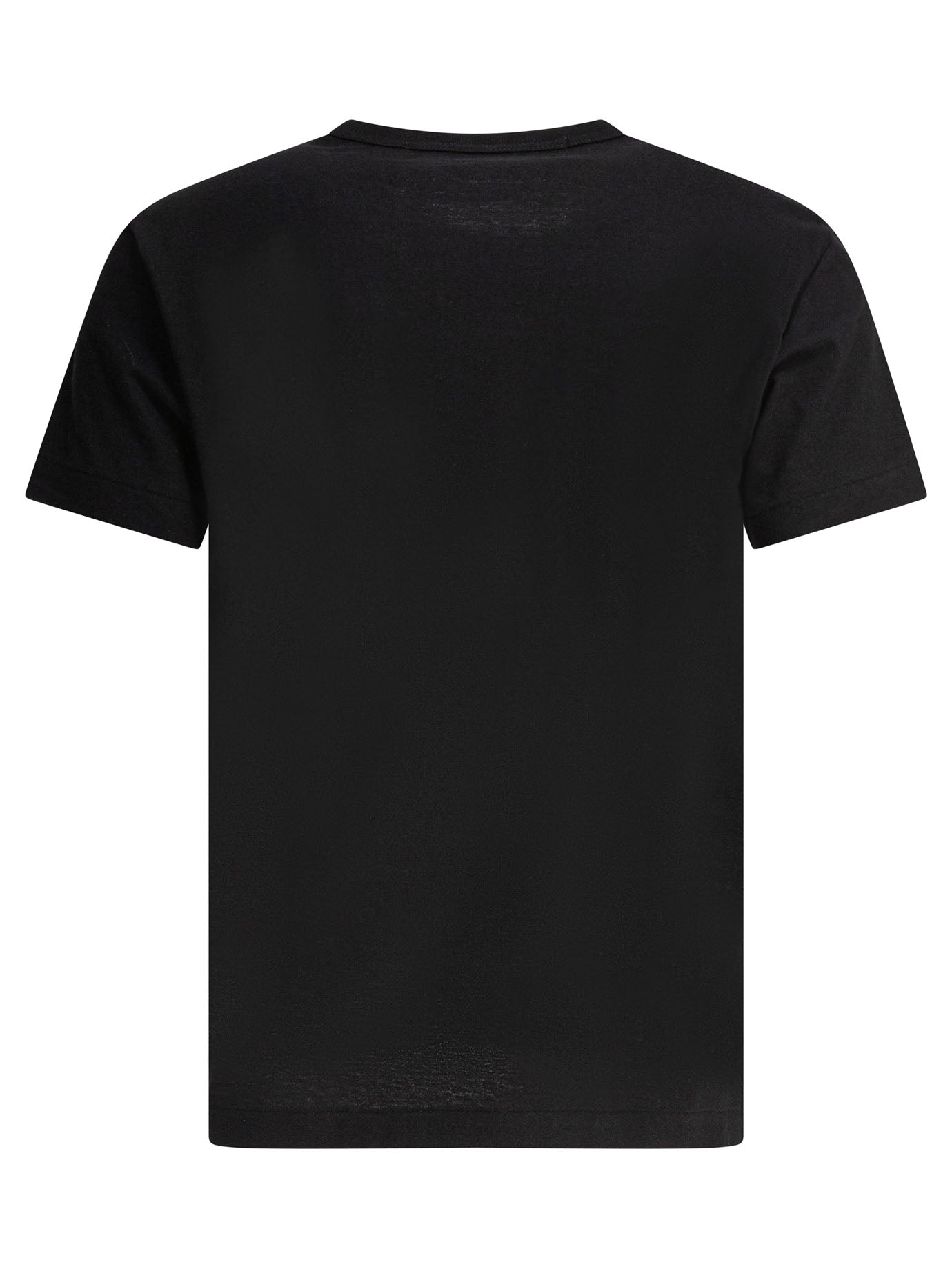 COMME DES GARÇONS PLAY Classic Black Cotton T-Shirt - Regular Fit