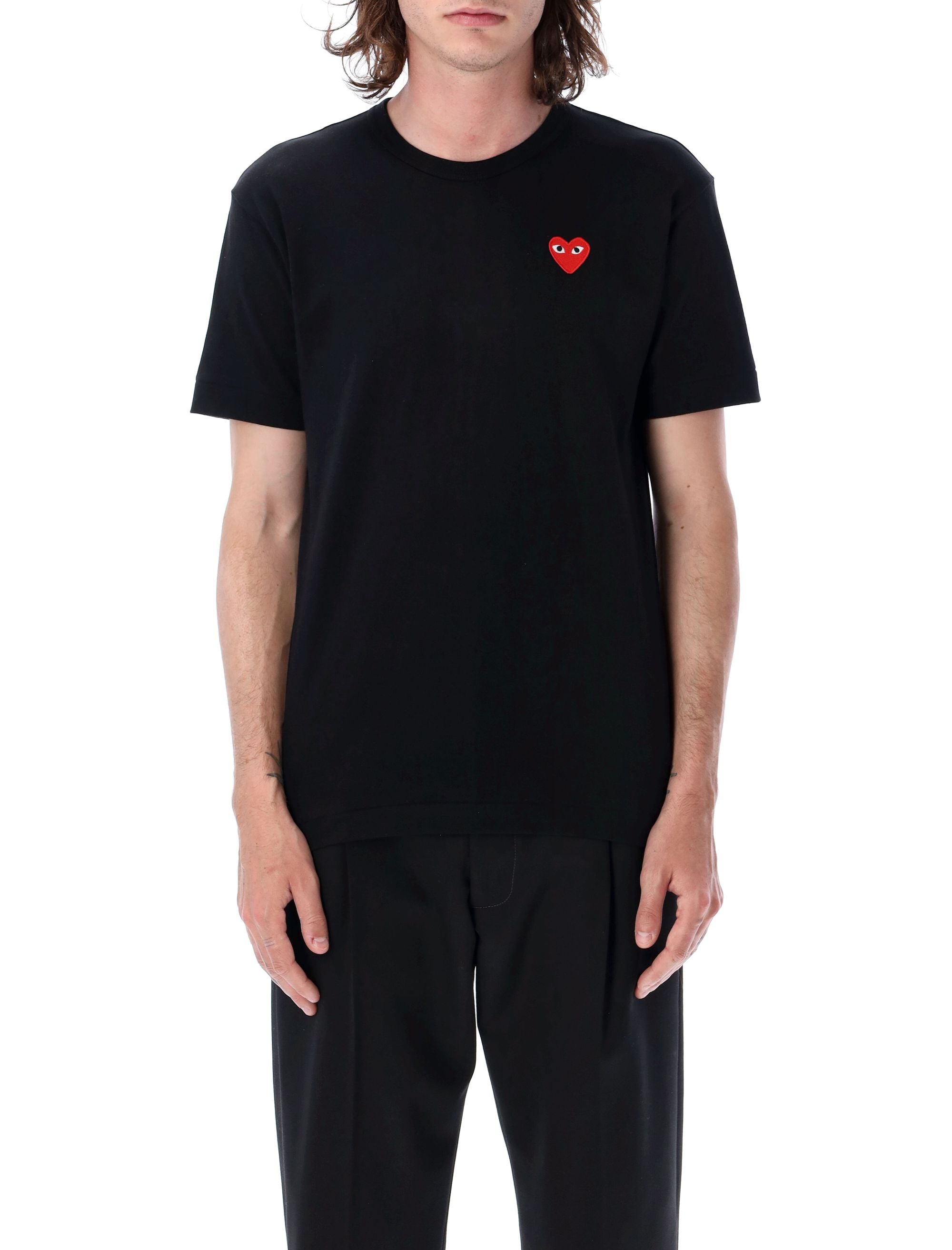 COMME DES GARÇONS PLAY Classic Heart Patch Tee - Men's Short Sleeve