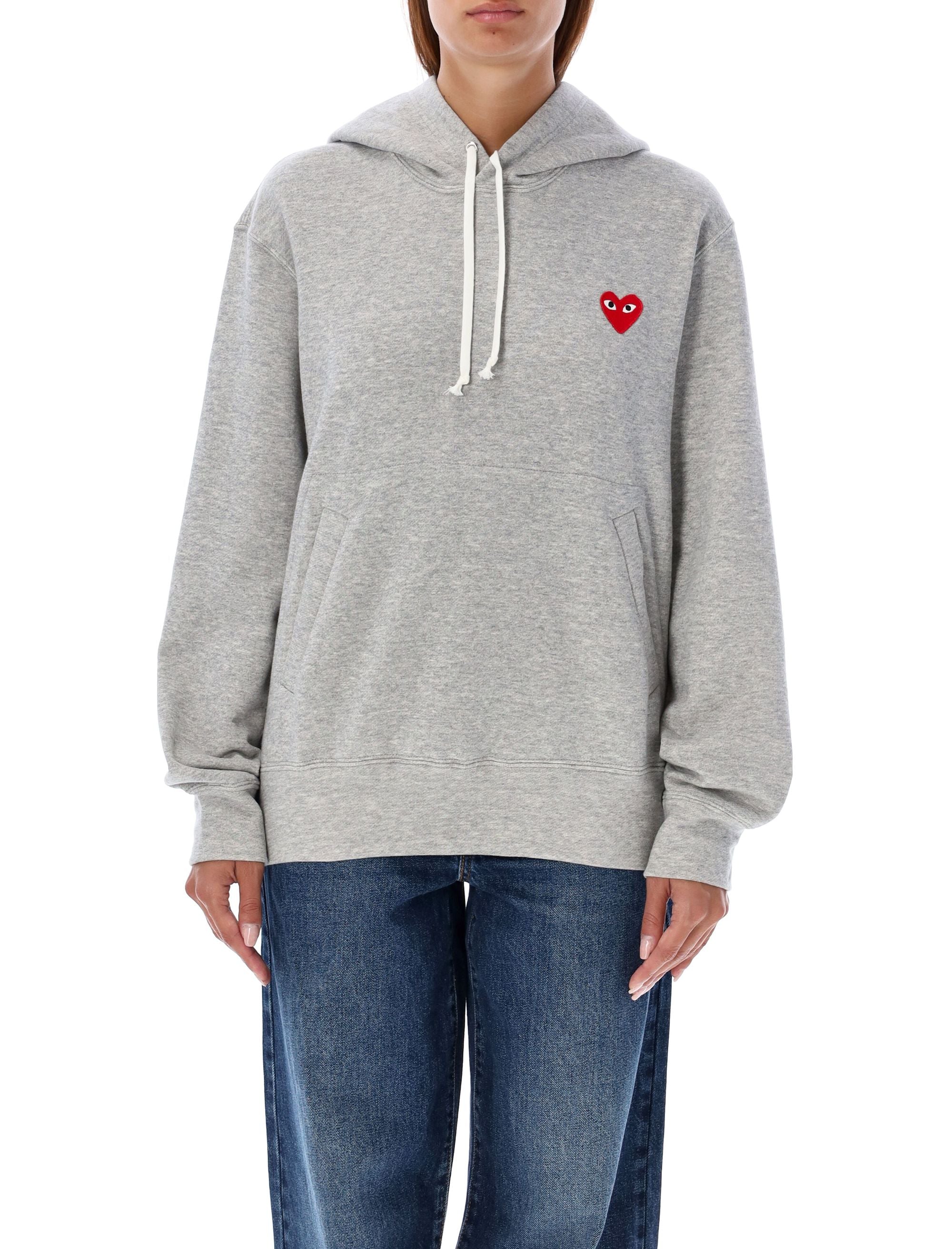 COMME DES GARÇONS PLAY Red Heart Patch Hoodie - Size S and L Available
