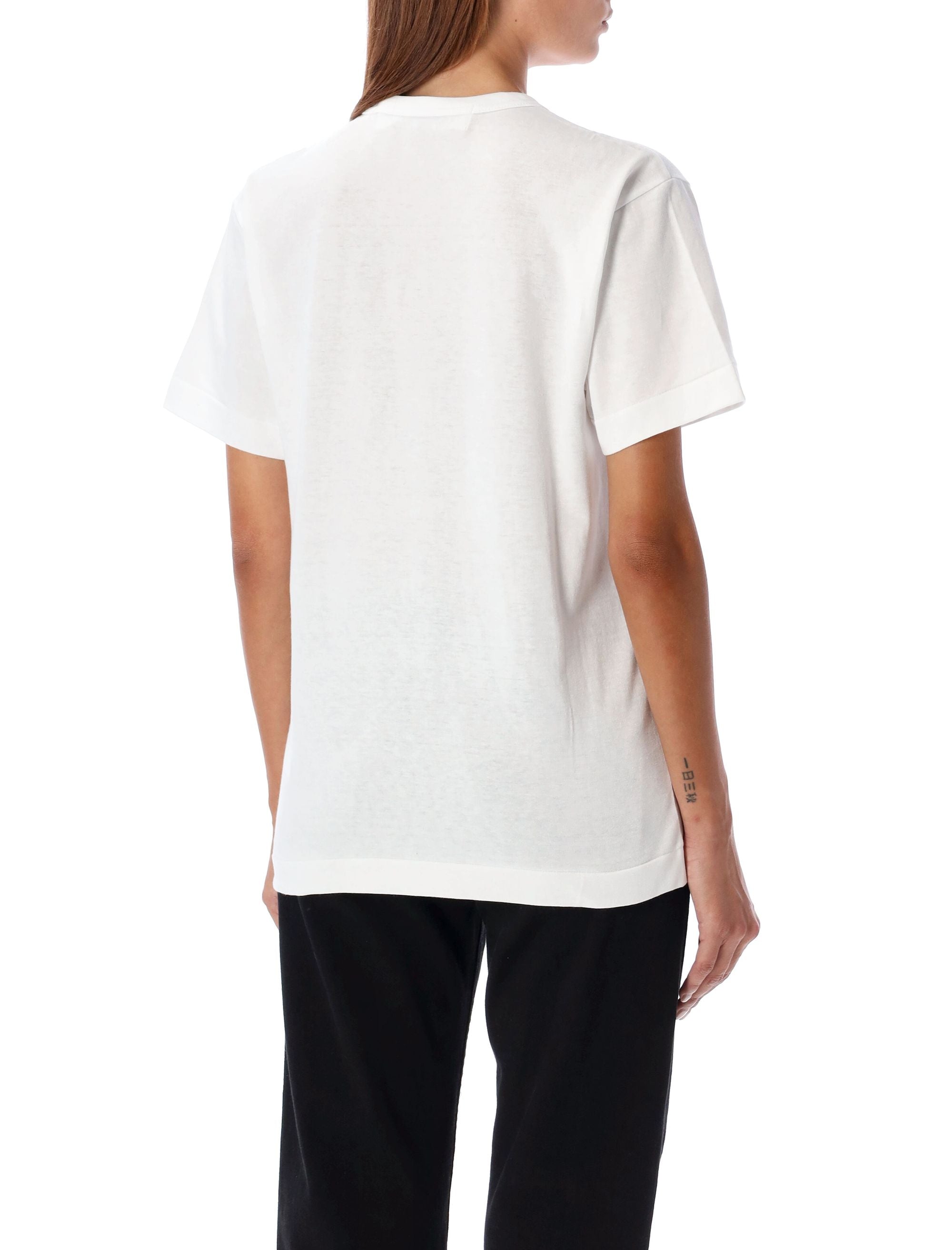 COMME DES GARÇONS PLAY Double Patch Crewneck T-Shirt - FW25