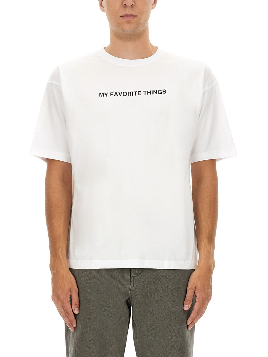 ASPESI Men's T-Shirt with 'My Favorite Things' Print - Size L