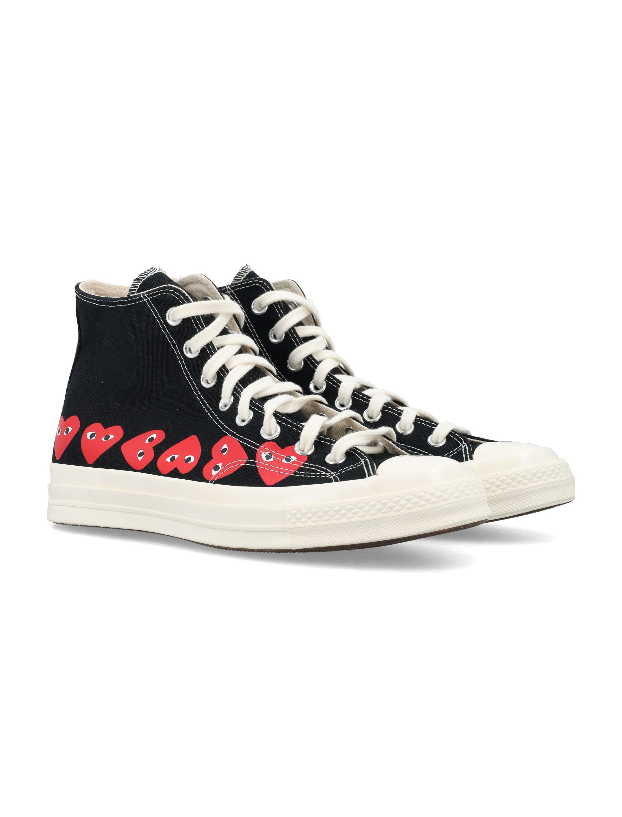 COMME DES GARÇONS CONVERSE Multi Heart Hi Top Sneakers for Men