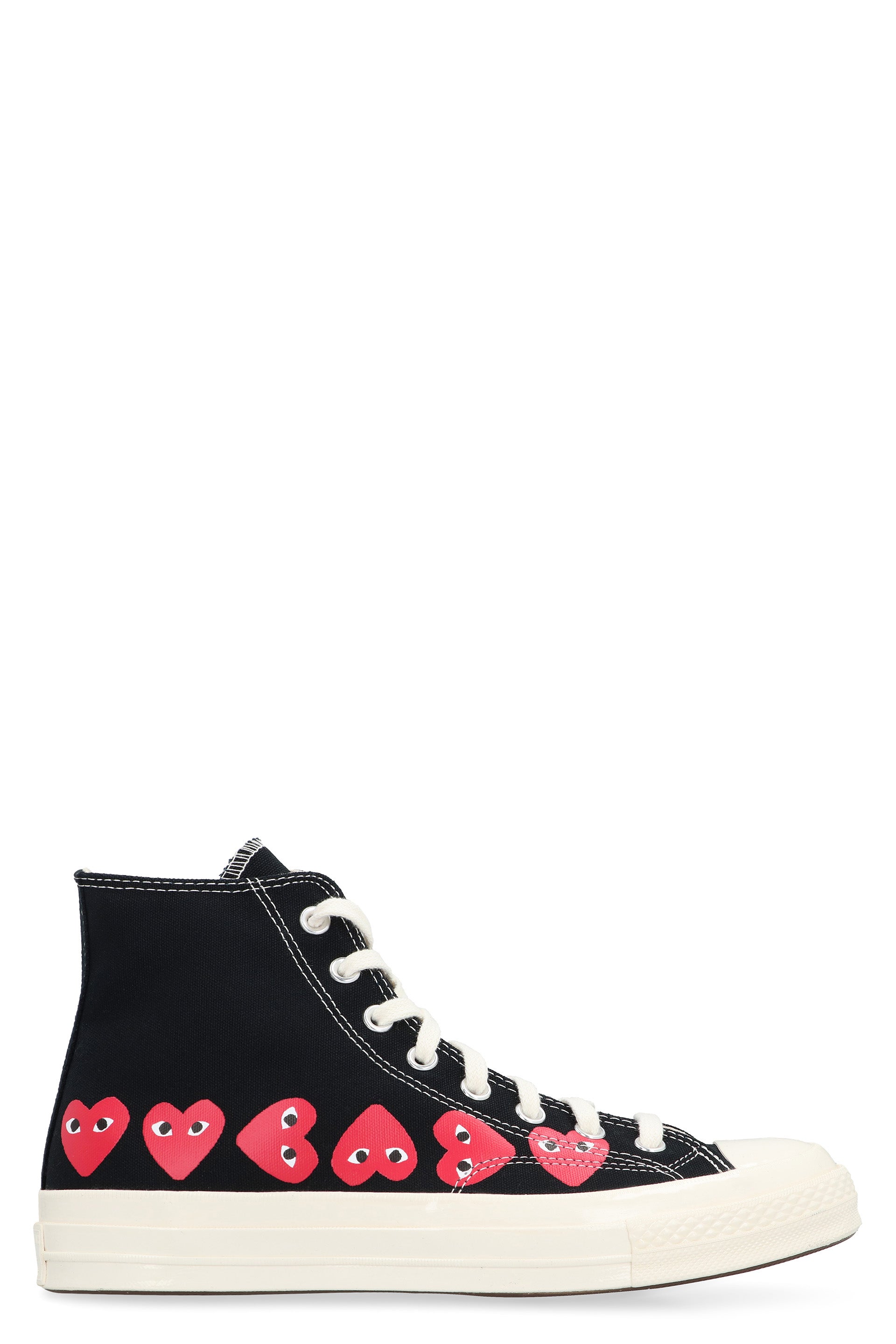 COMME DES GARÇONS CONVERSE Multi Heart Hi Top Sneakers for Men