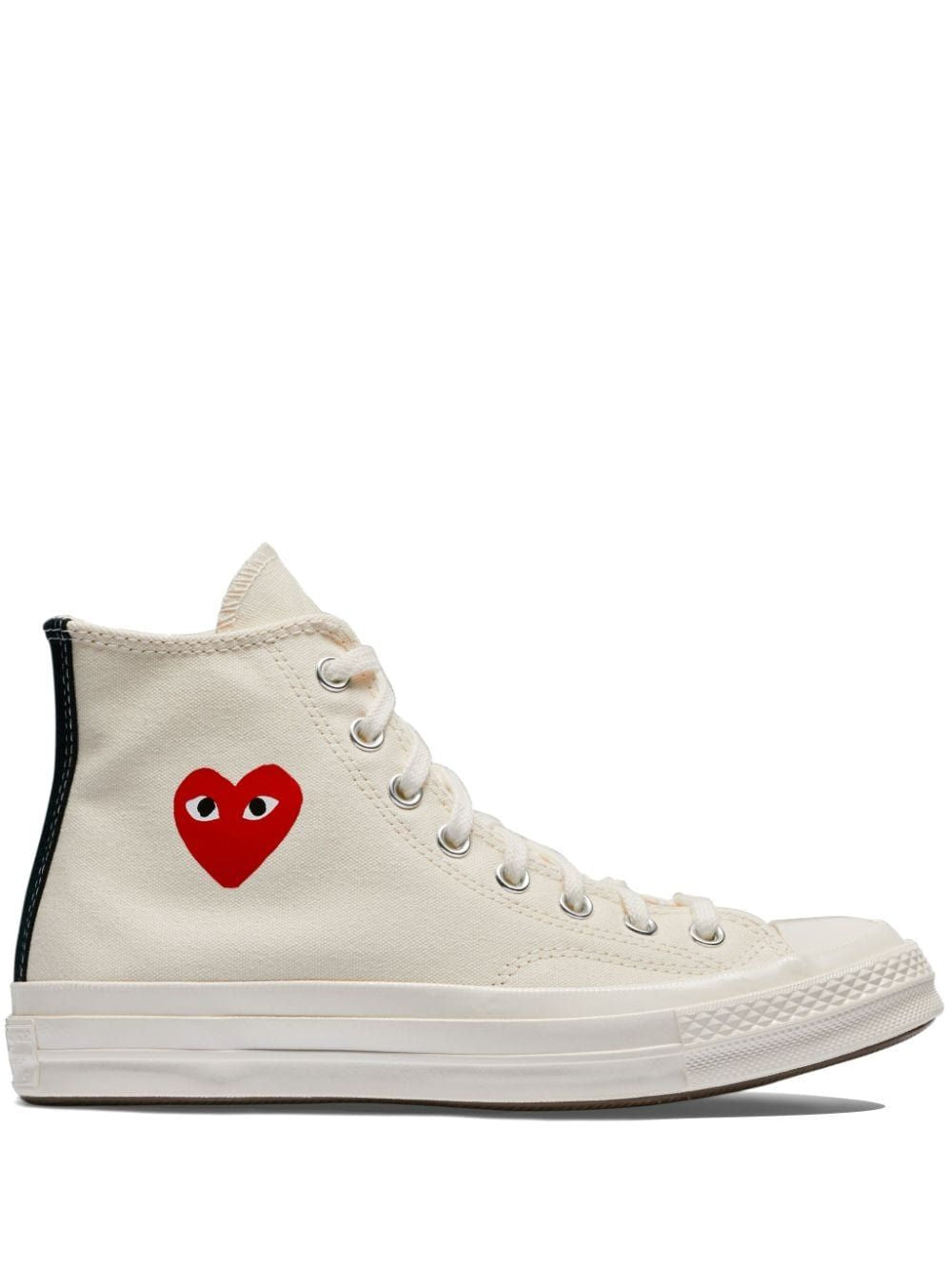 COMME DES GARÇONS PLAY Mini Heart-Embellished Hi Top Sneakers for Men