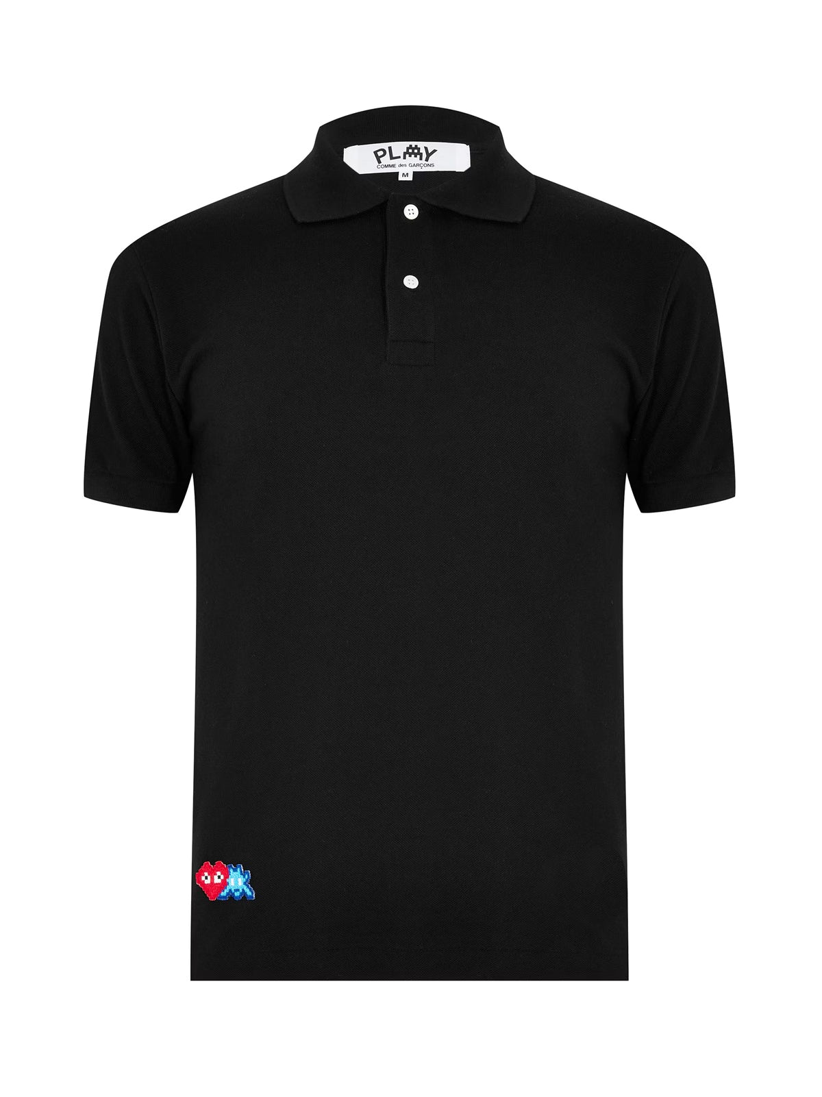COMME DES GARÇONS Heart Invader Logo Polo Shirt